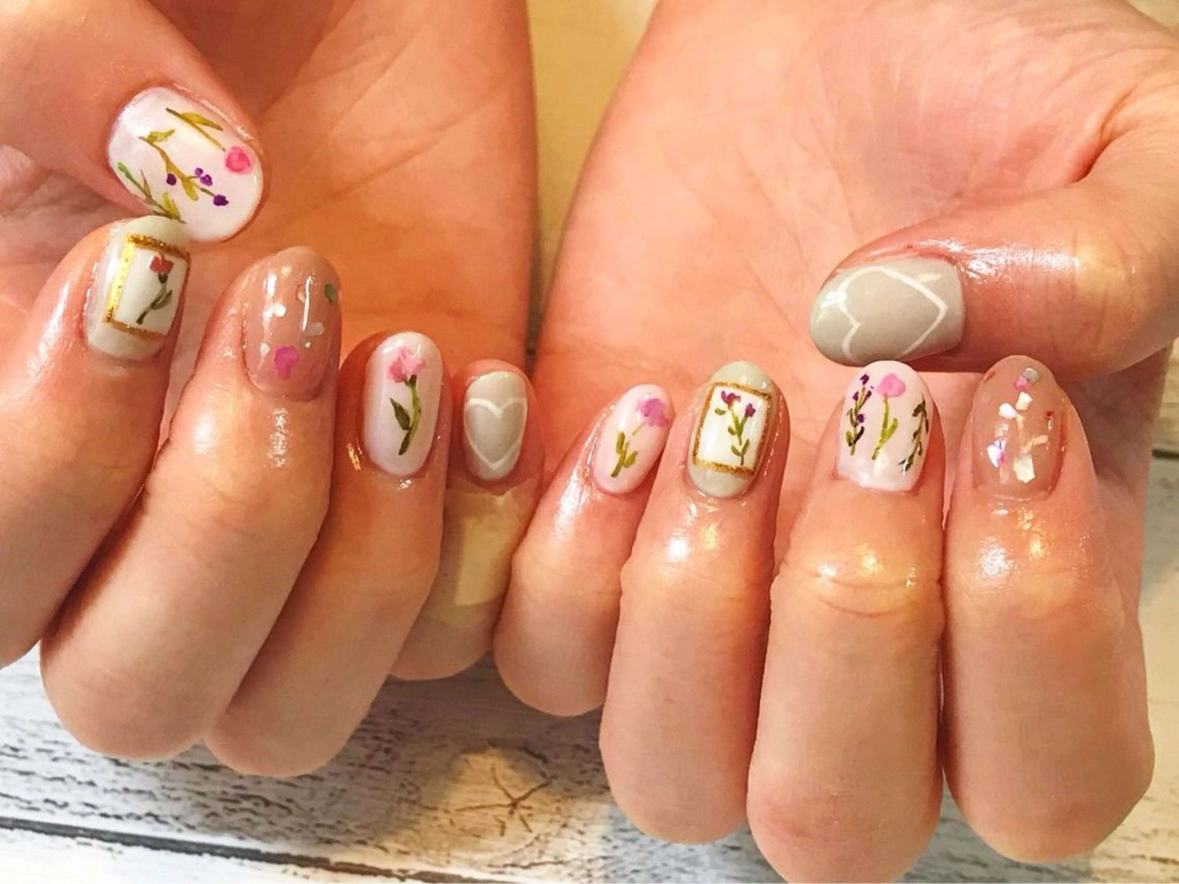 ネイル アートネイル ハンドネイル フットネイル GéRanium Harukaのネイルデザイン