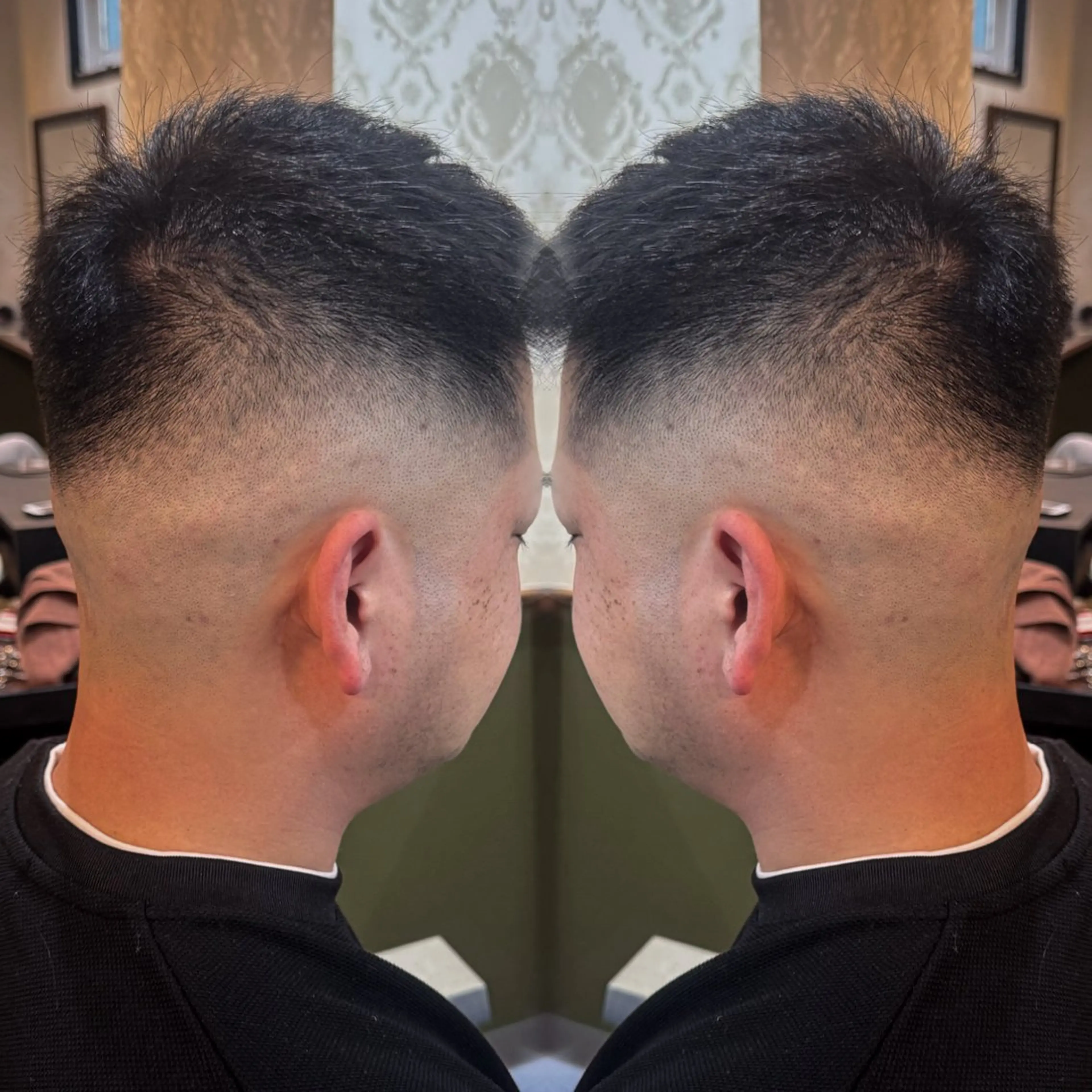 ショート メンズ フェードカット スキンフェード カット 立川メンズカット/ メンズパーマ💈三上のヘアスタイル