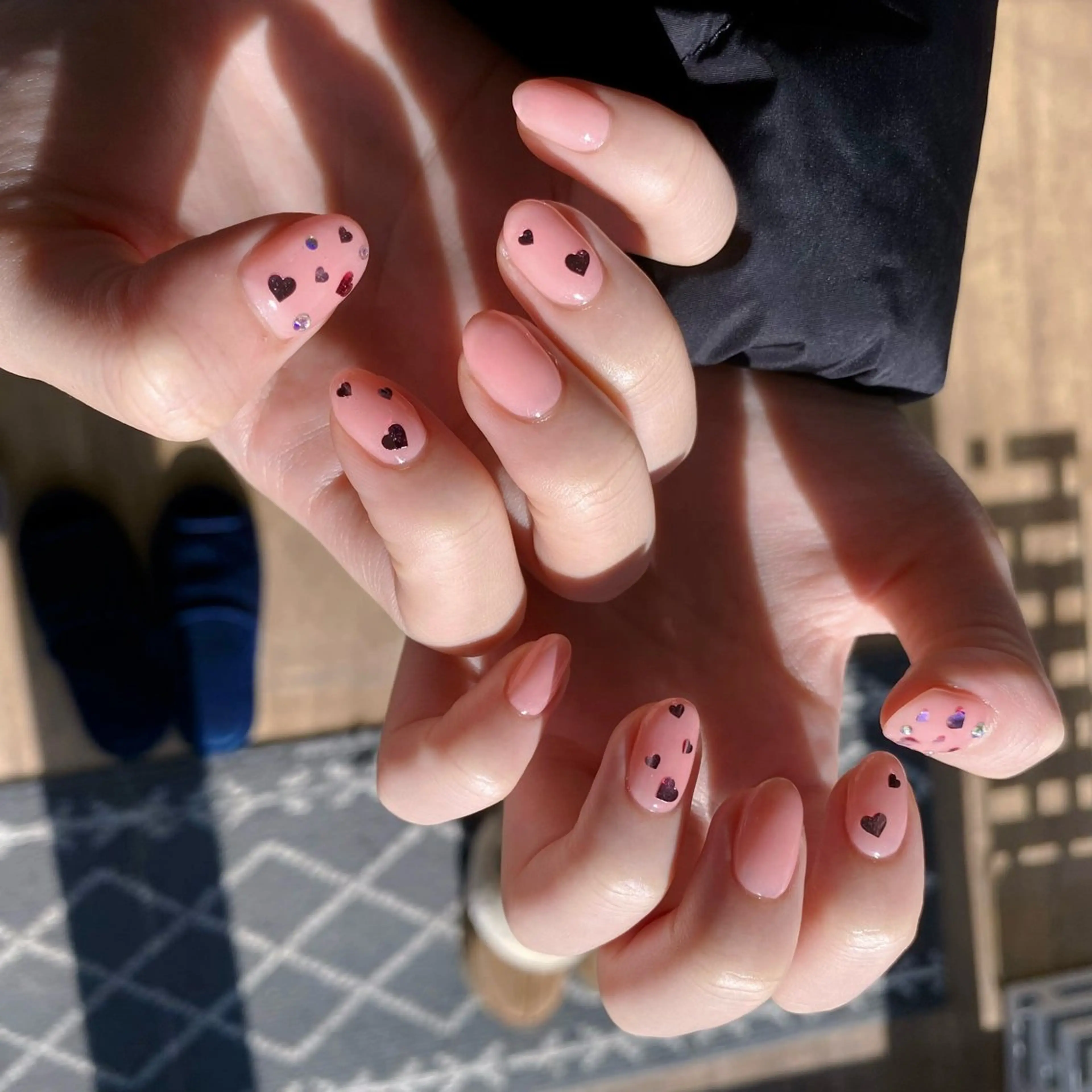 ネイル ハート ピンク Butterfly Jewel本店のマツエク・マツパデザイン