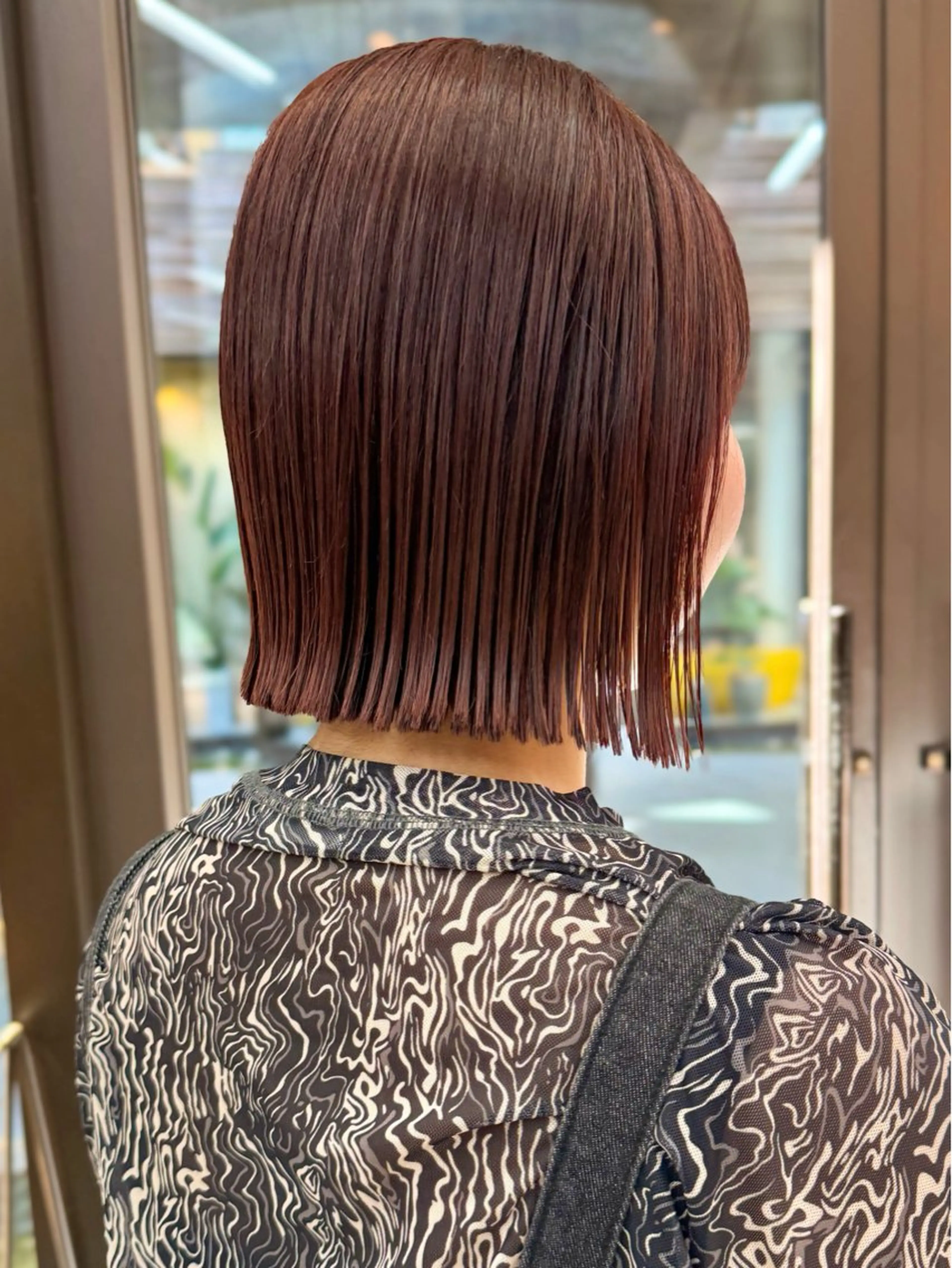 ショート カラー ブリーチ ダブルカラー ブリーチなしカラー ボブ カット ヘアカラー トリートメント ボブ/ショート /パーマ/shinのヘアスタイル