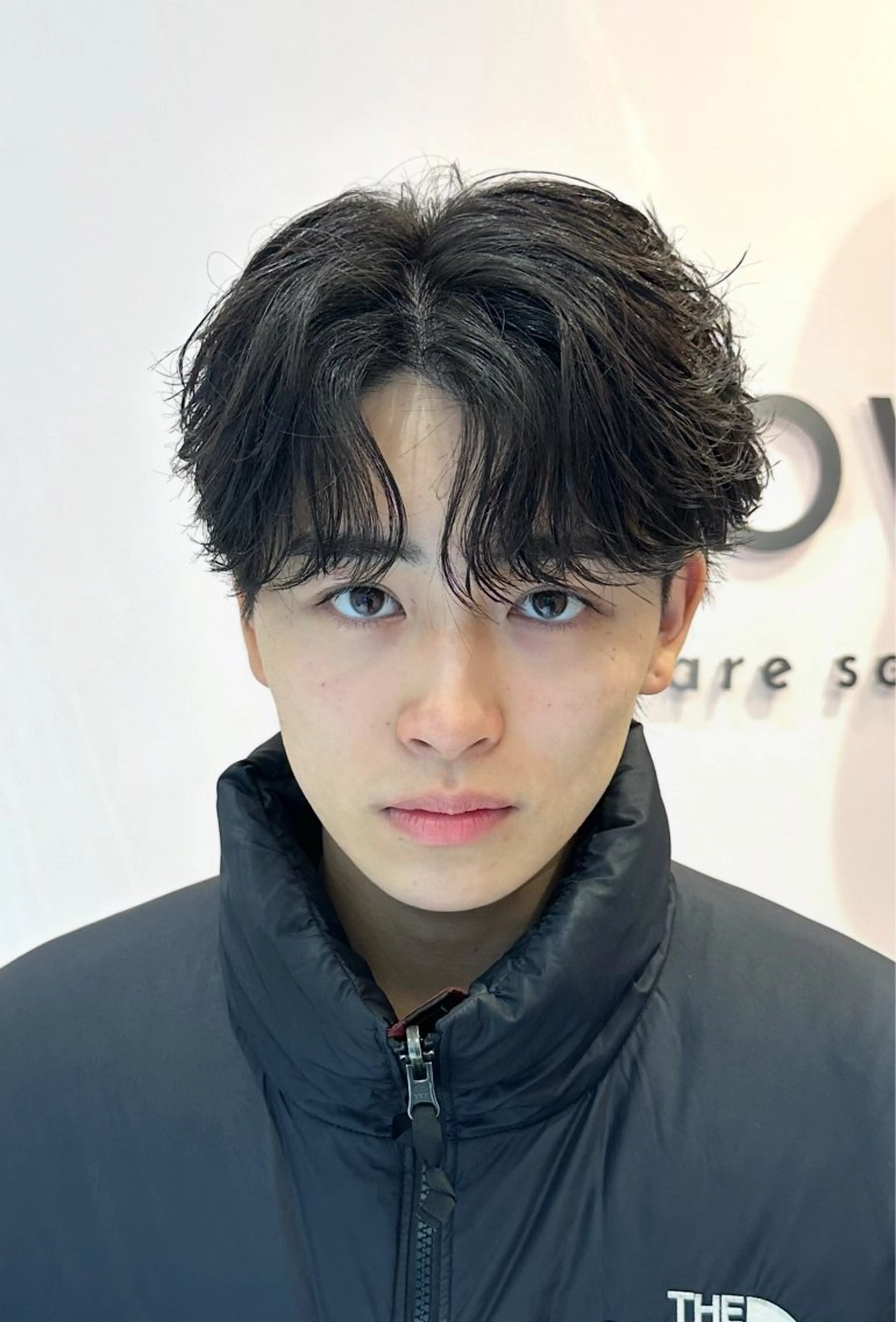 🇰🇷人気No.1 韓国風メンズカットパーマモデルの様な憧れられる髪へ！ニュアンスパーマ、シャドウルフパーマの写真