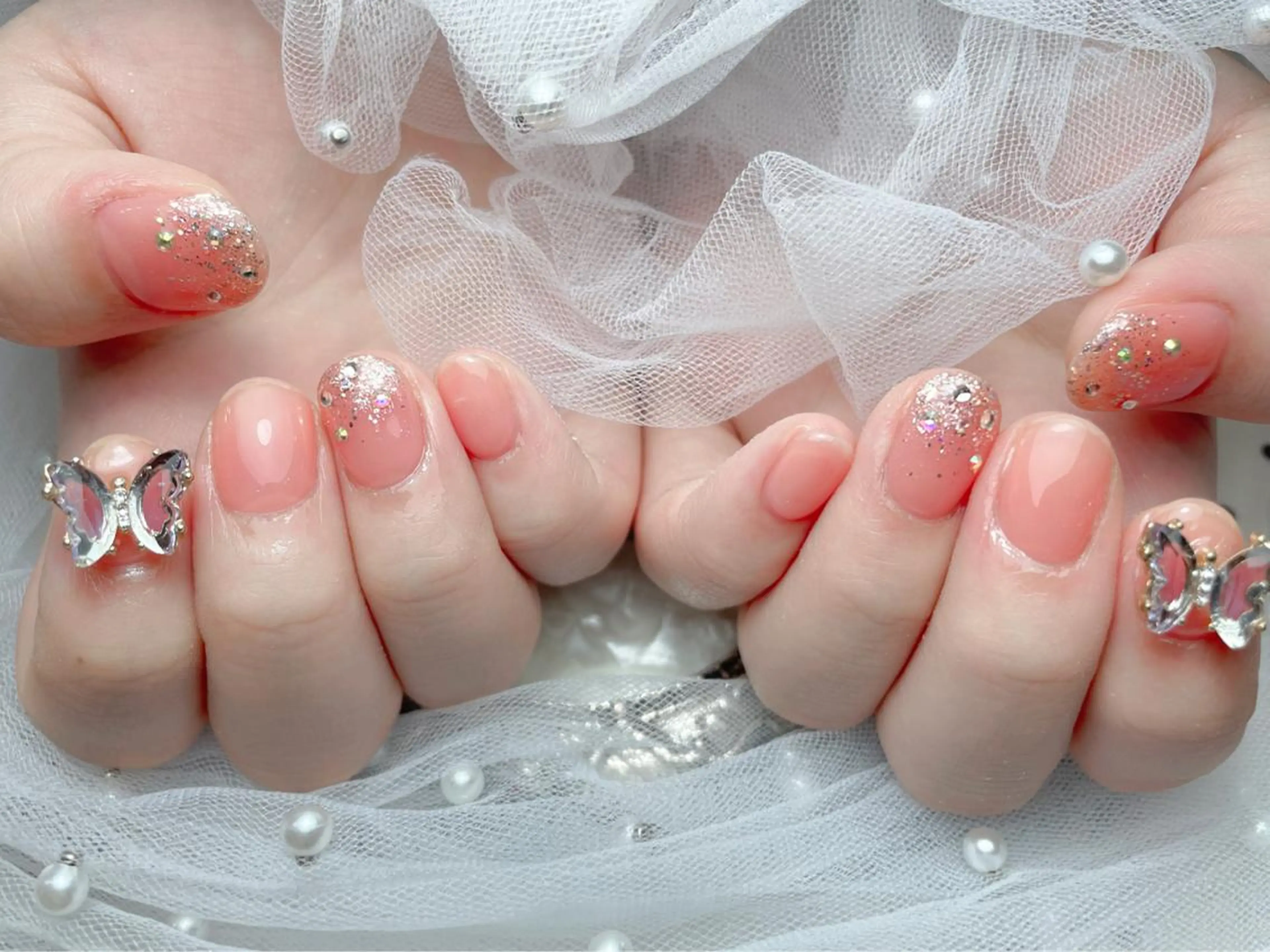 ネイル ハンドネイル マジック ミラーのネイルデザイン