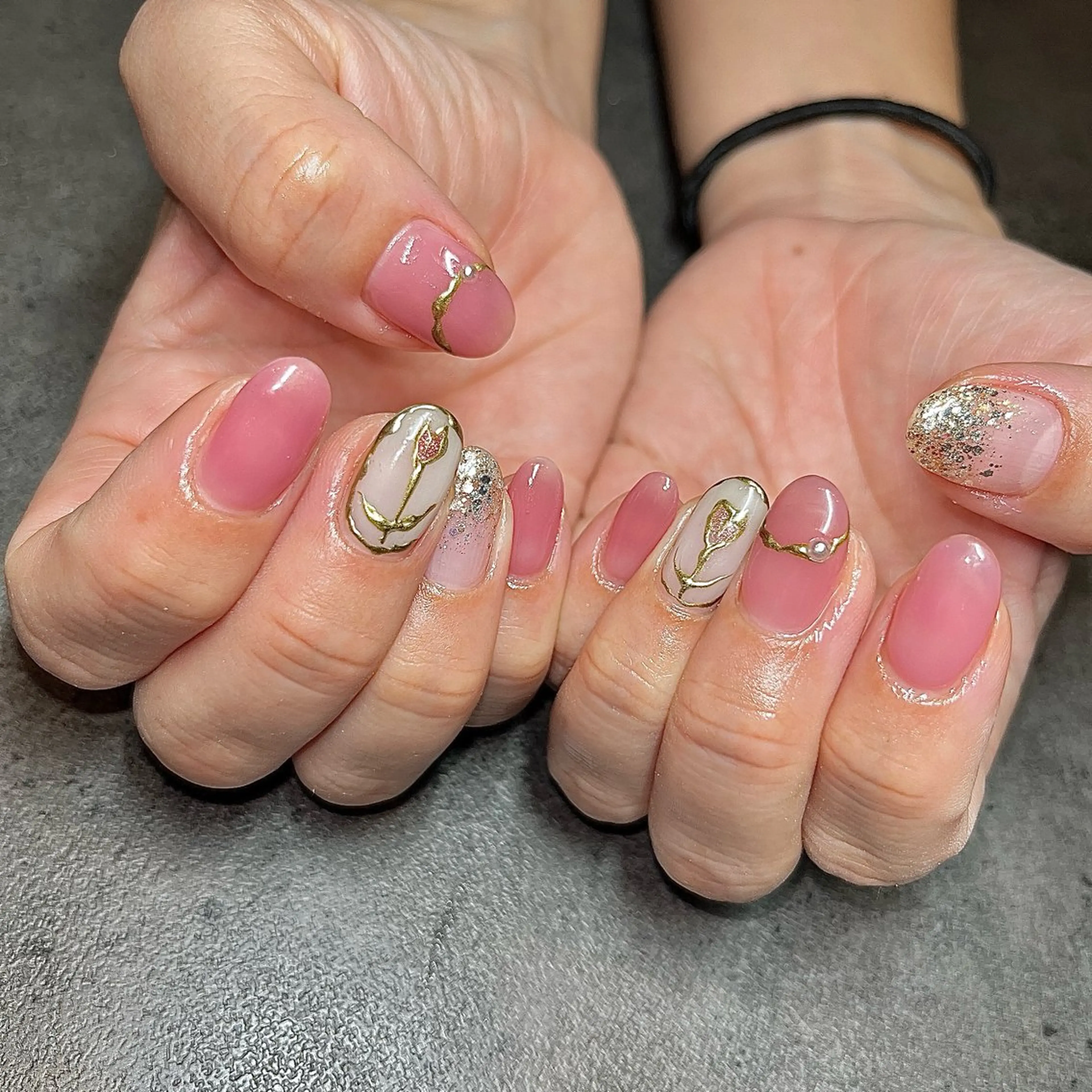 ネイル ジェルネイル しば まなみのネイルデザイン