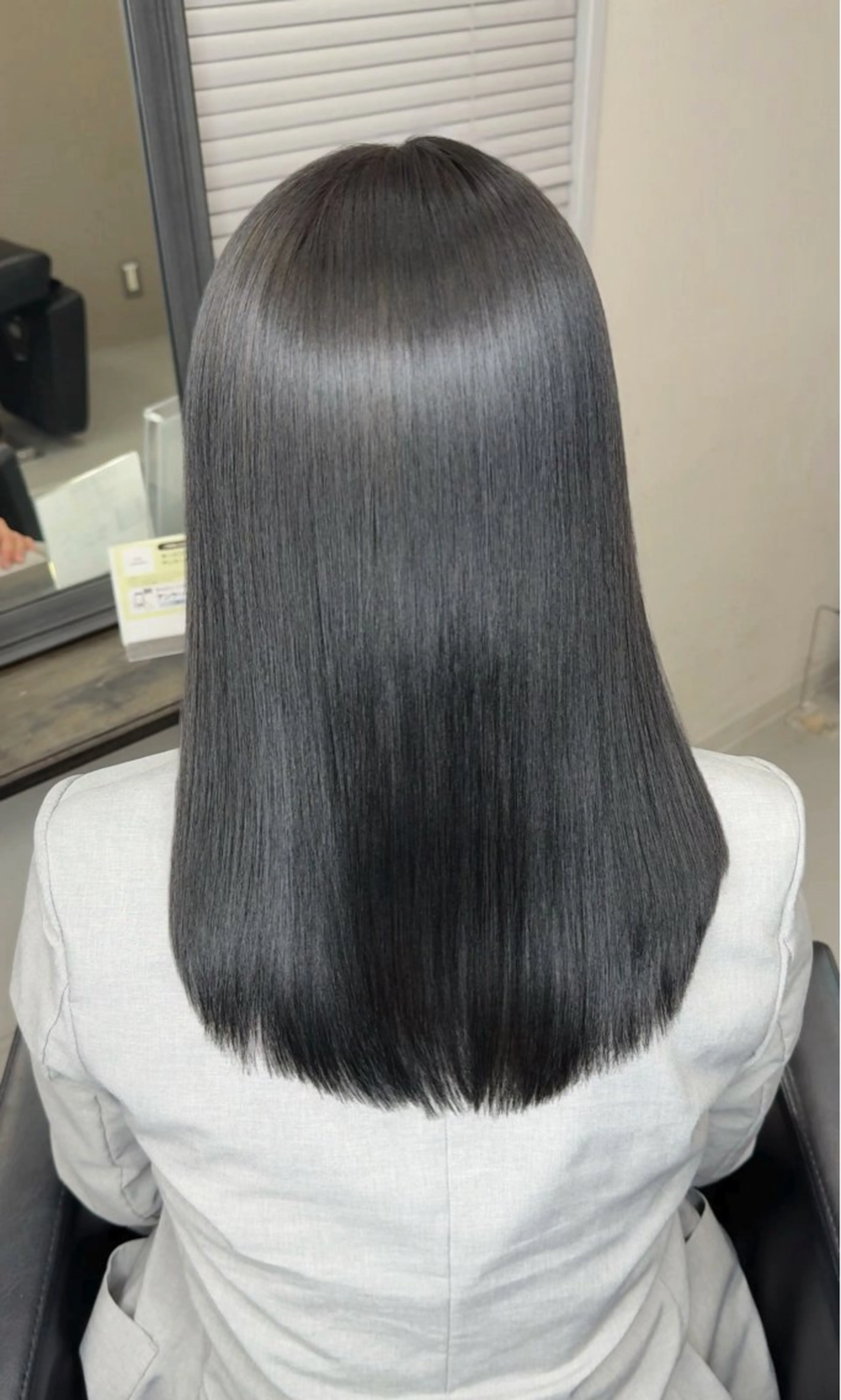 ミディアム カラー 縮毛矯正/韓国 /店長/KANATOのヘアスタイル