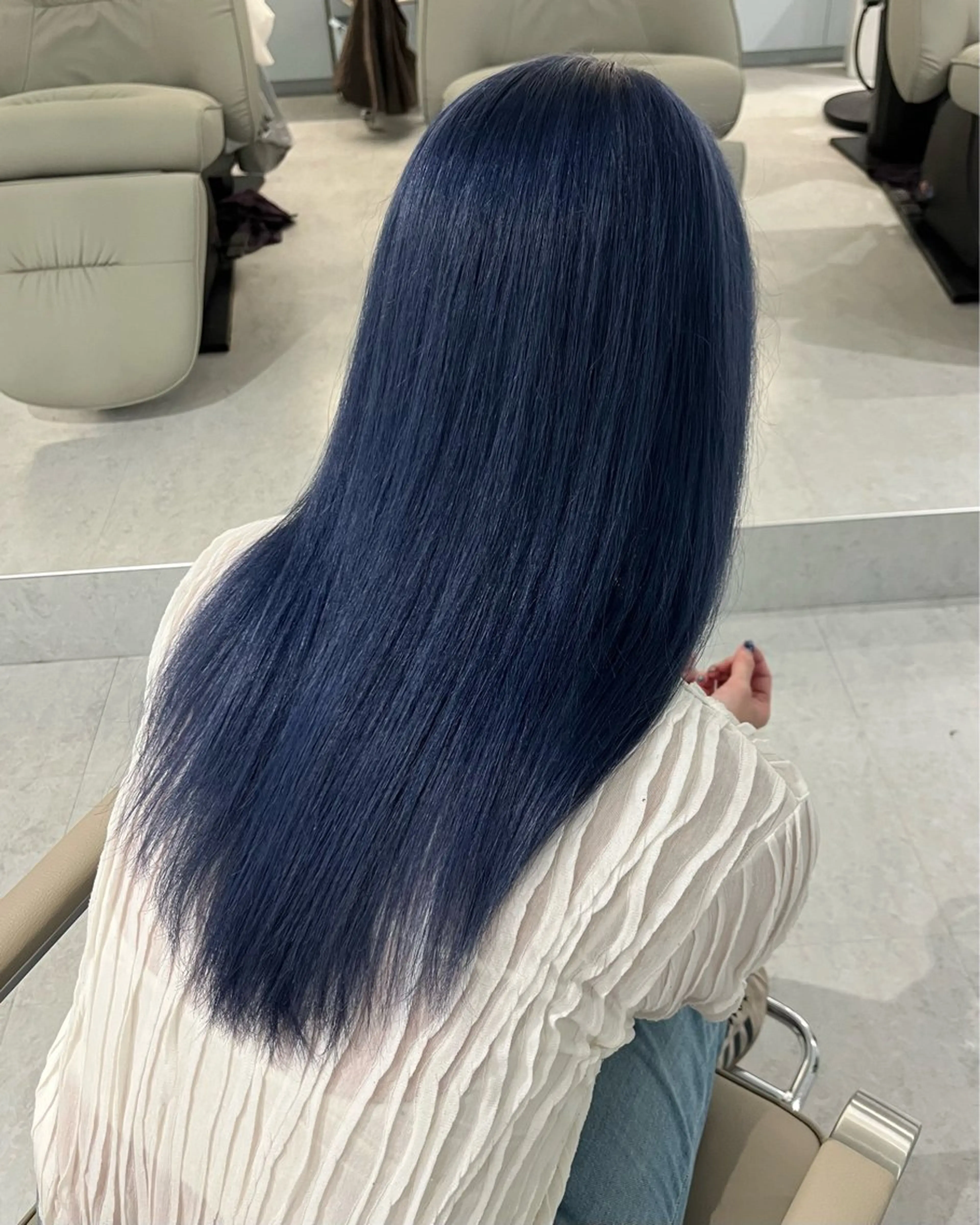 ロング カラー ヘアカラー トリートメント 顔周りカット／透明感 カラー／Kurumeのヘアスタイル