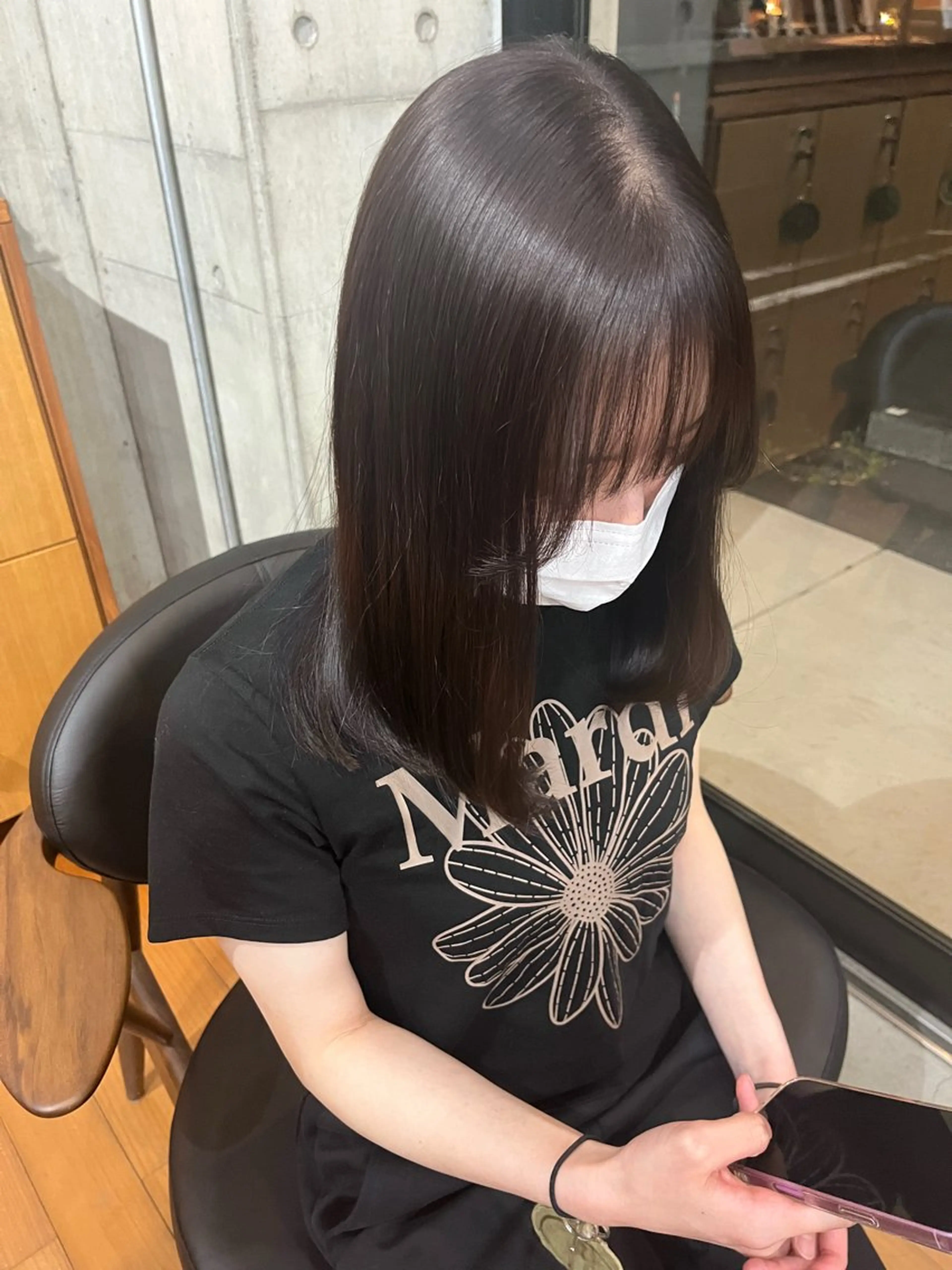 セミロング ヘアカラー 小杉夏海/透明感 艶カラー🌱のマツエク・マツパデザイン