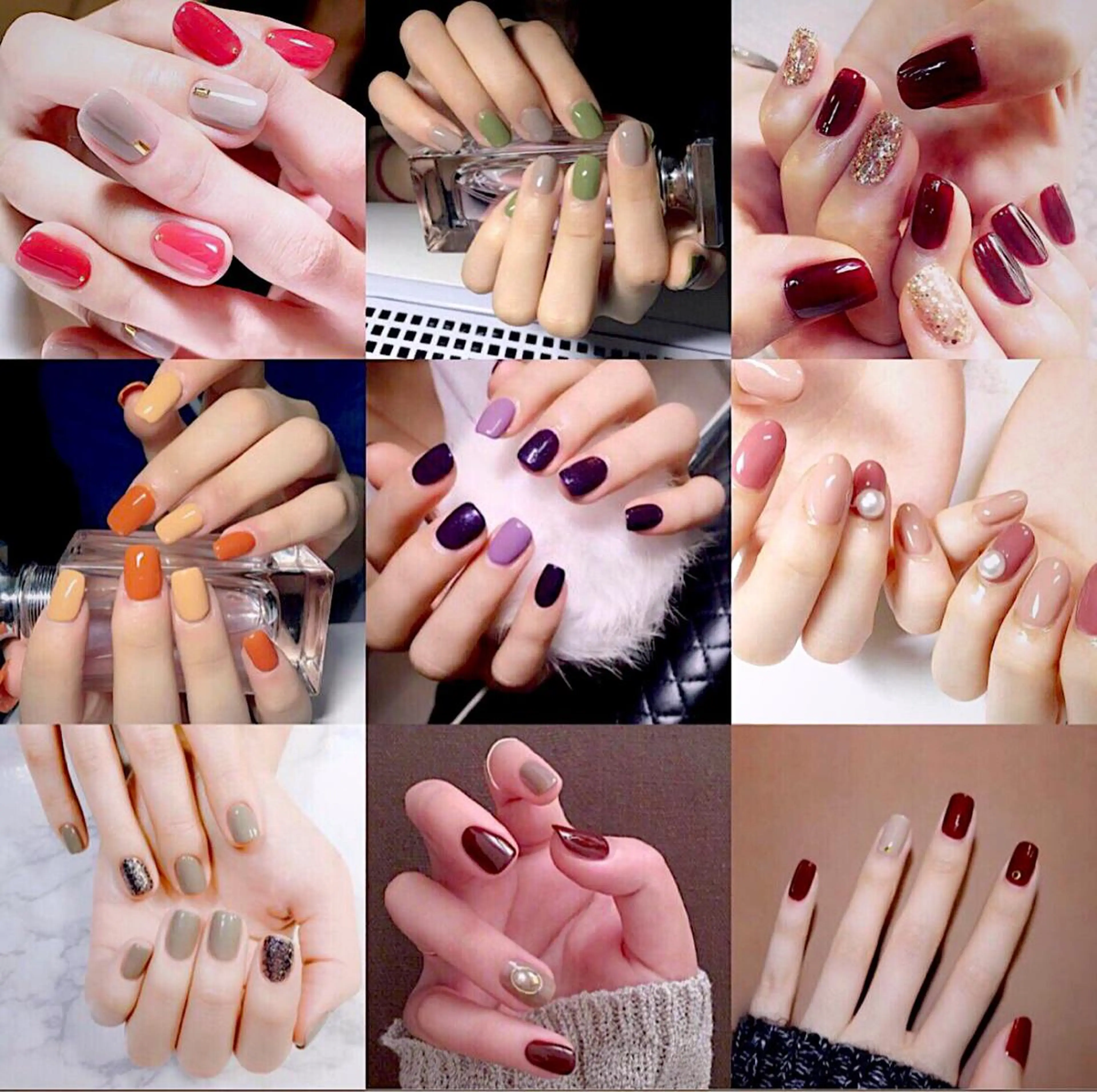 ショート めぐみのネイルサロン スタッフ練習のネイルデザイン