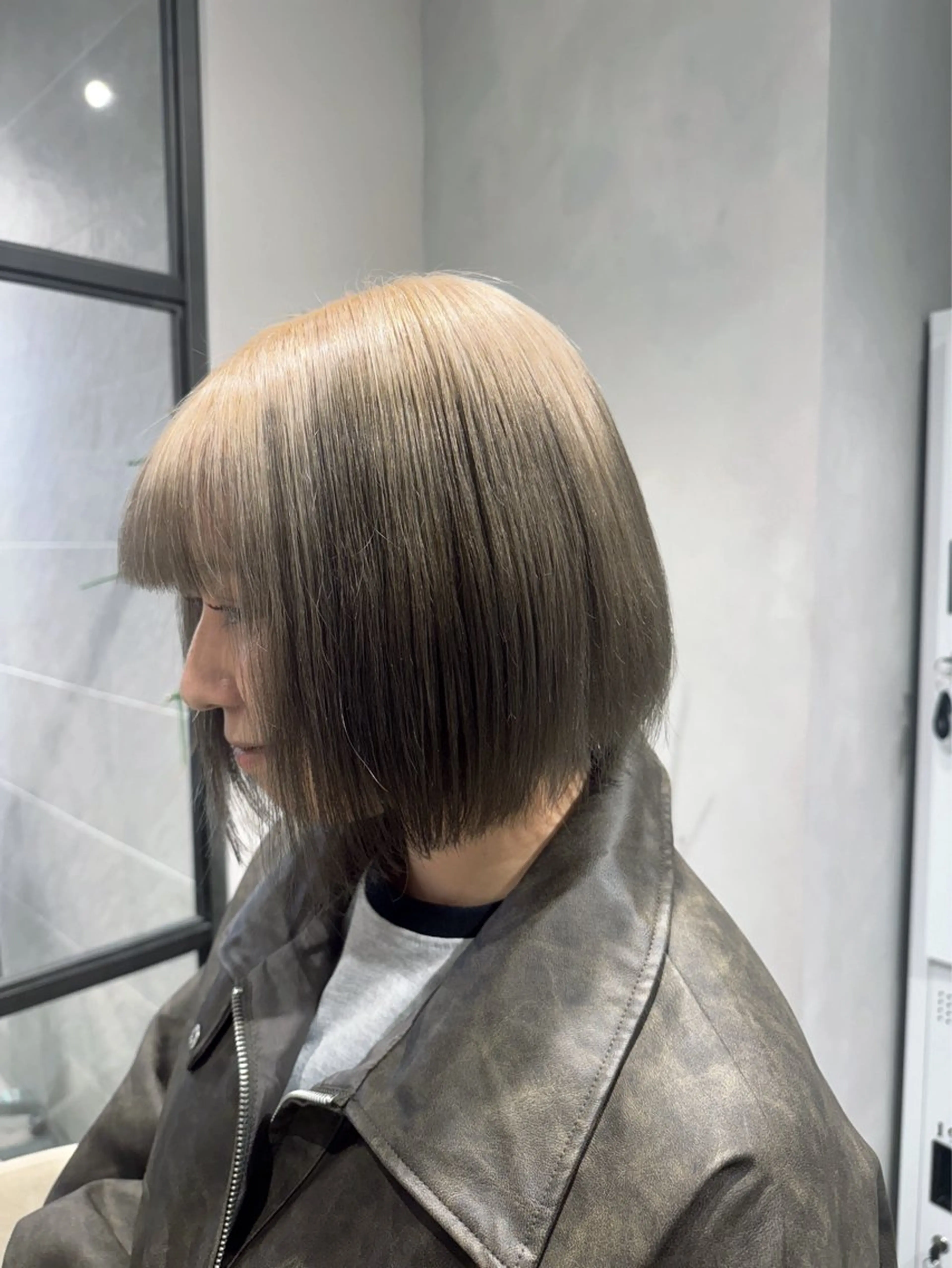 ミディアム カラー カット ヘアカラー トリートメント 透明感カラー✨艶髪 制作🌱山根あゆみのヘアスタイル