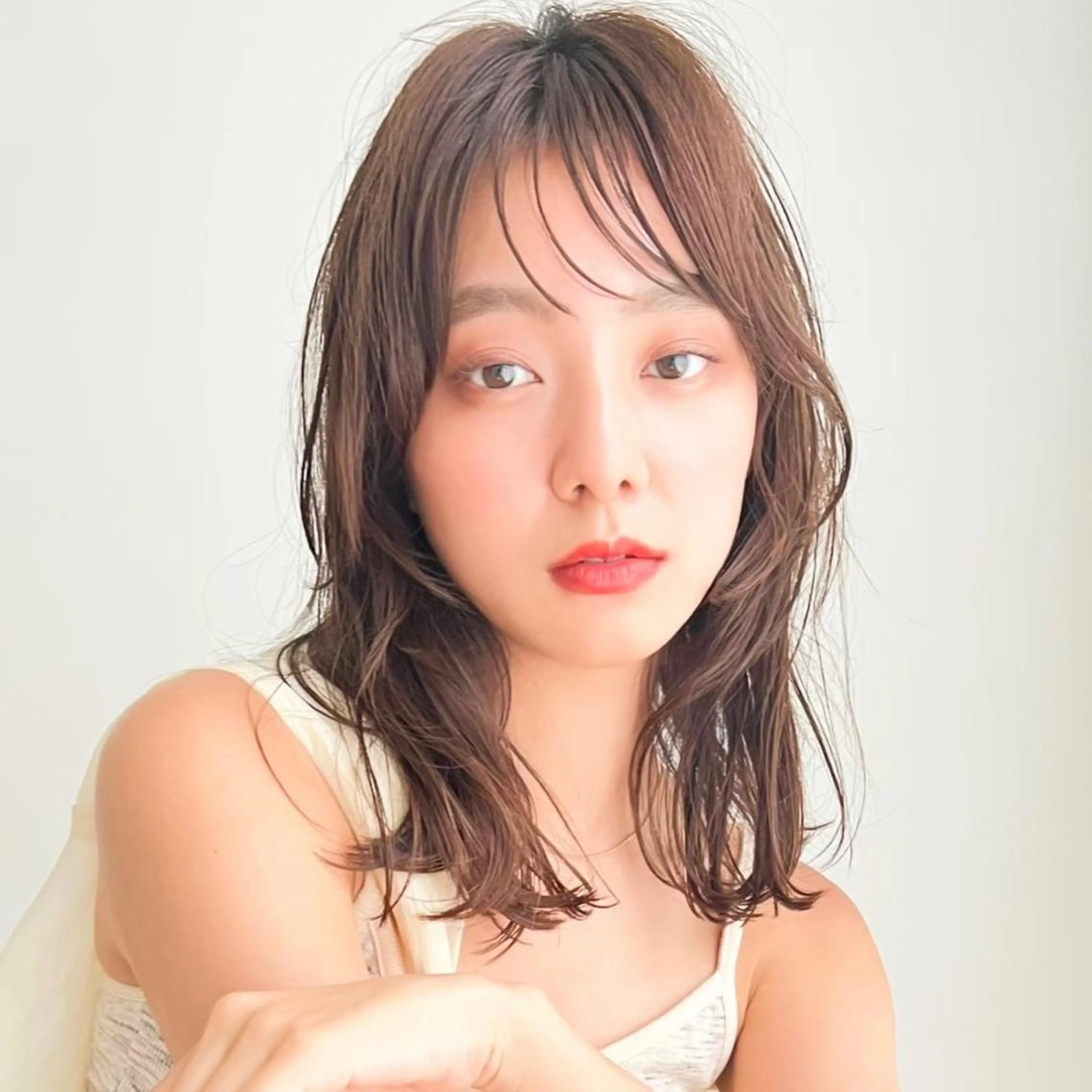 ミディアム カラー パーマ ヘアアレンジ メンズ キッズ ネイル マツエク・マツパ アイブロウ 丁寧なカウンセリング 🌿Chiemi🌿のヘアスタイル