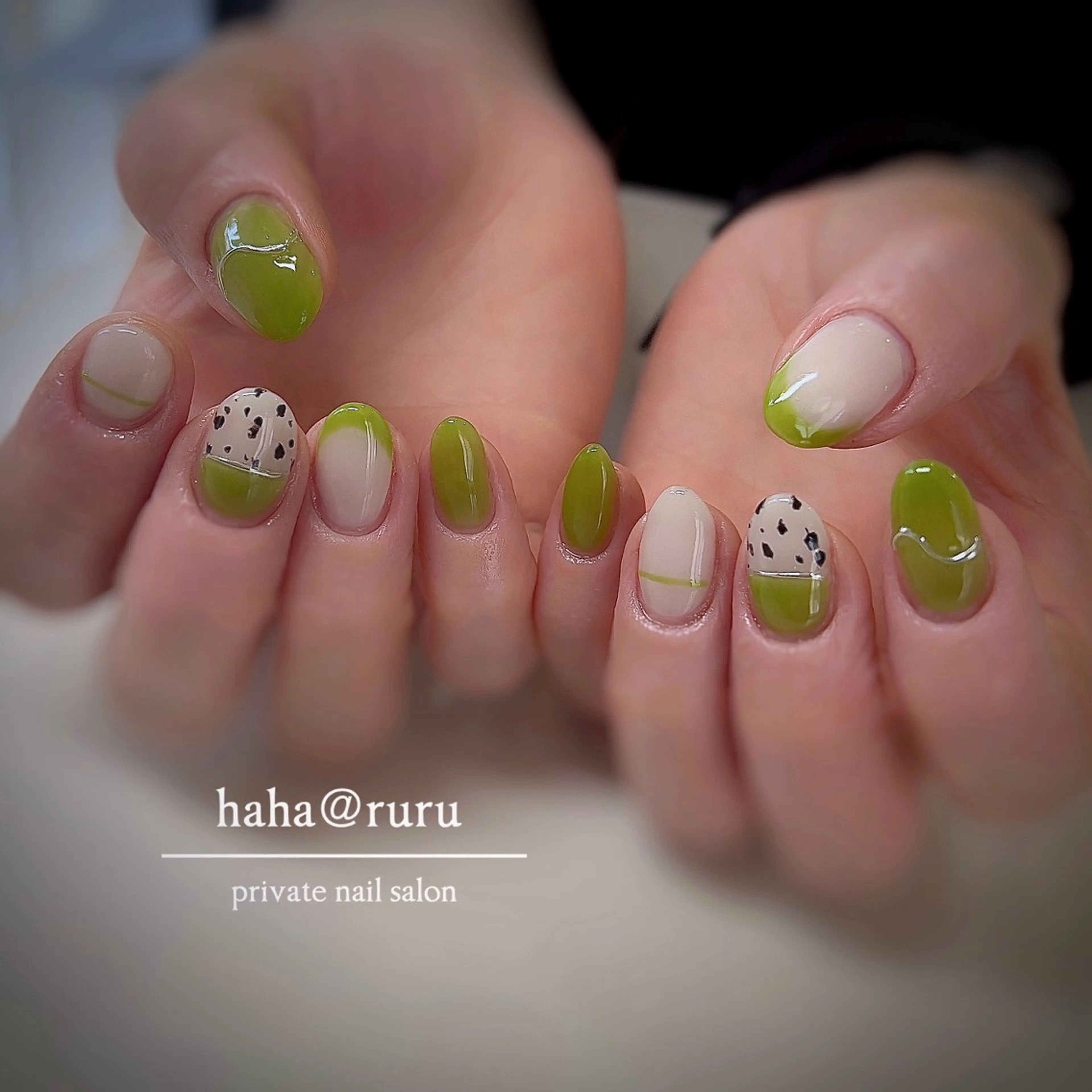 ネイル ハンドネイル haha@ ruruのネイルデザイン