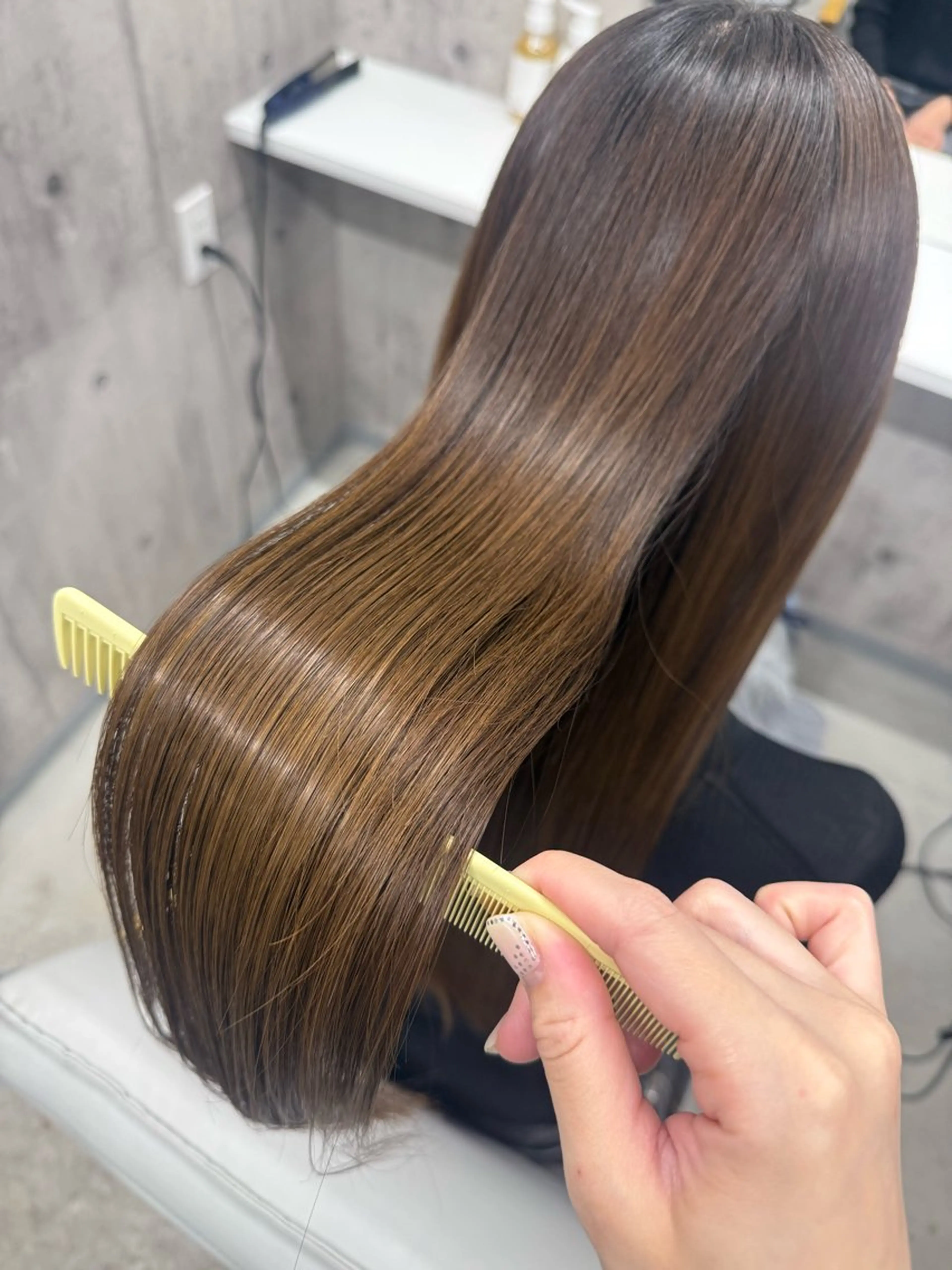 ロング カット 縮毛矯正 トリートメント ageless/ 髪質改善marinaのヘアスタイル