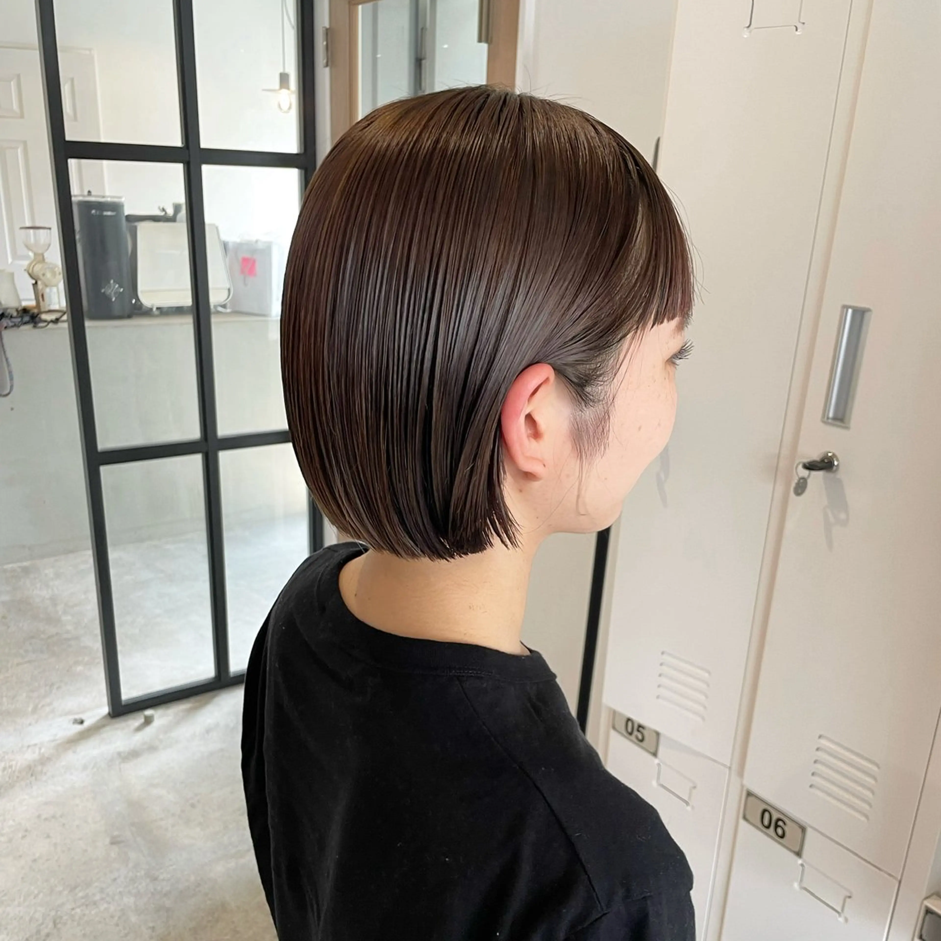 ショート カラー アッシュ 透明感カラー ボブ カット ヘアカラー トリートメント Takuma Suzuki中目黒のヘアスタイル