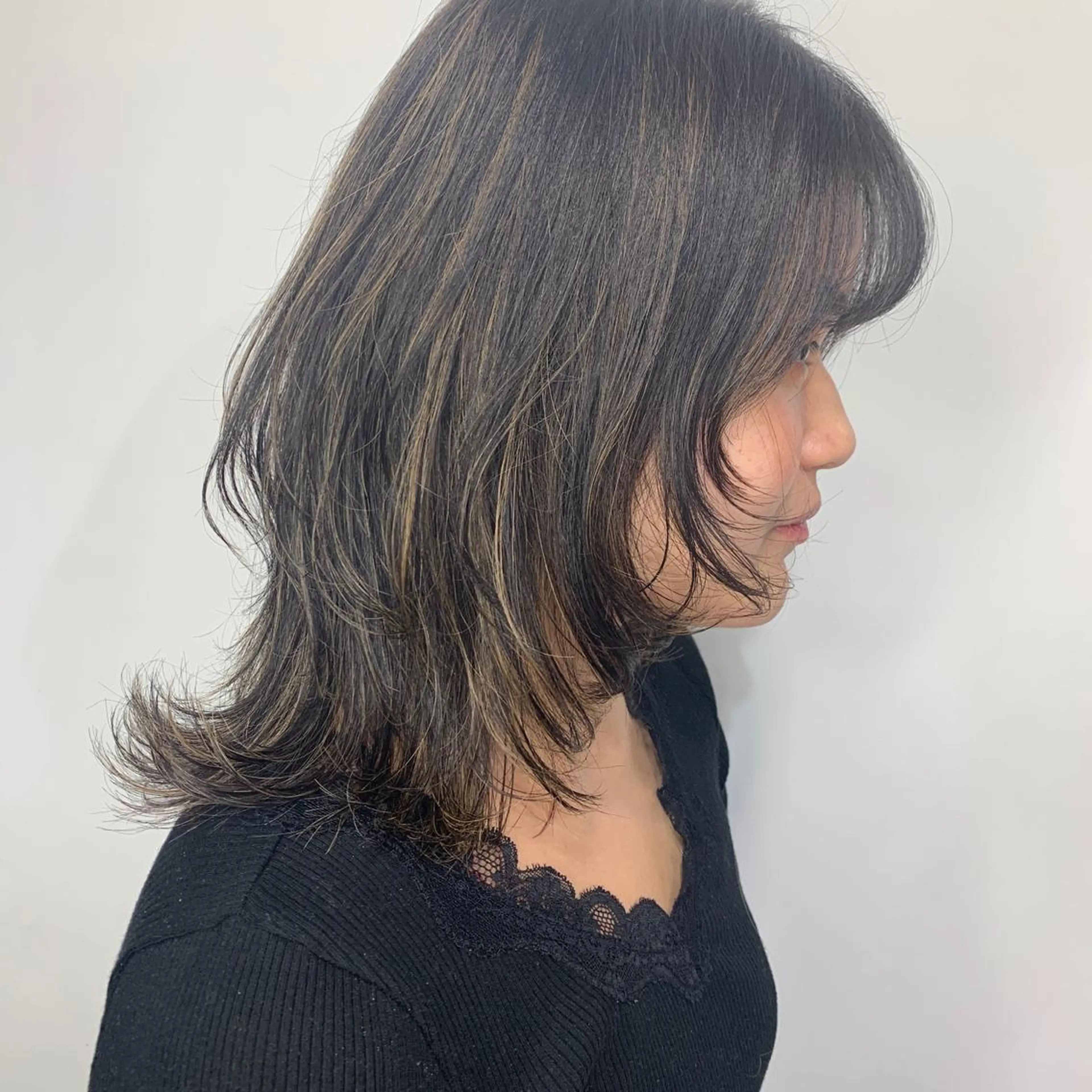 ミディアム HARUKA韓国ヘア /Luana梅田のヘアスタイル