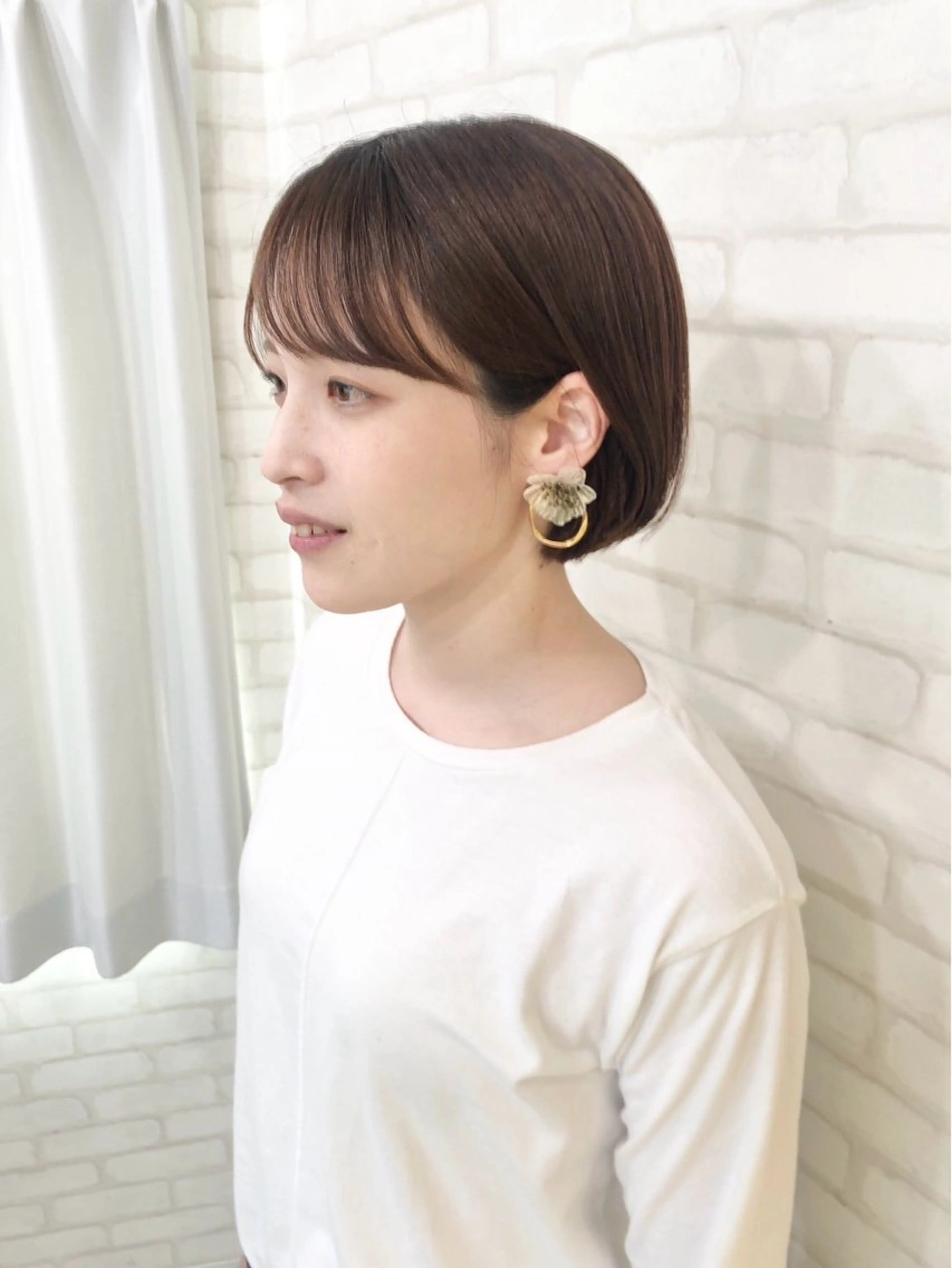 ショート カラー ショートボブ ボブ ショートヘア レイヤー/透明感 HIRARIのヘアスタイル