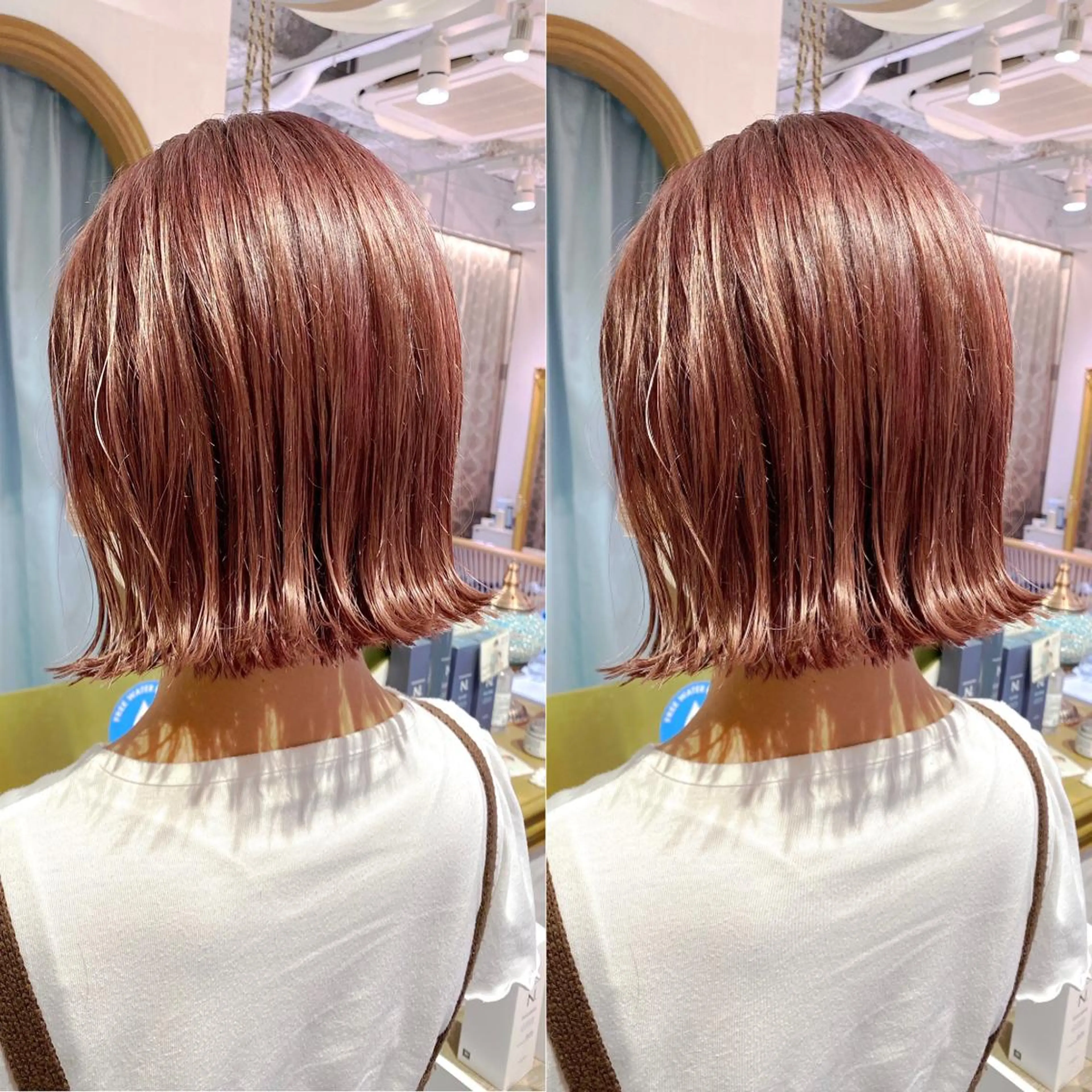 ショート ヘアカラー トリートメント レイヤーカット /透明感カラー西田のヘアスタイル