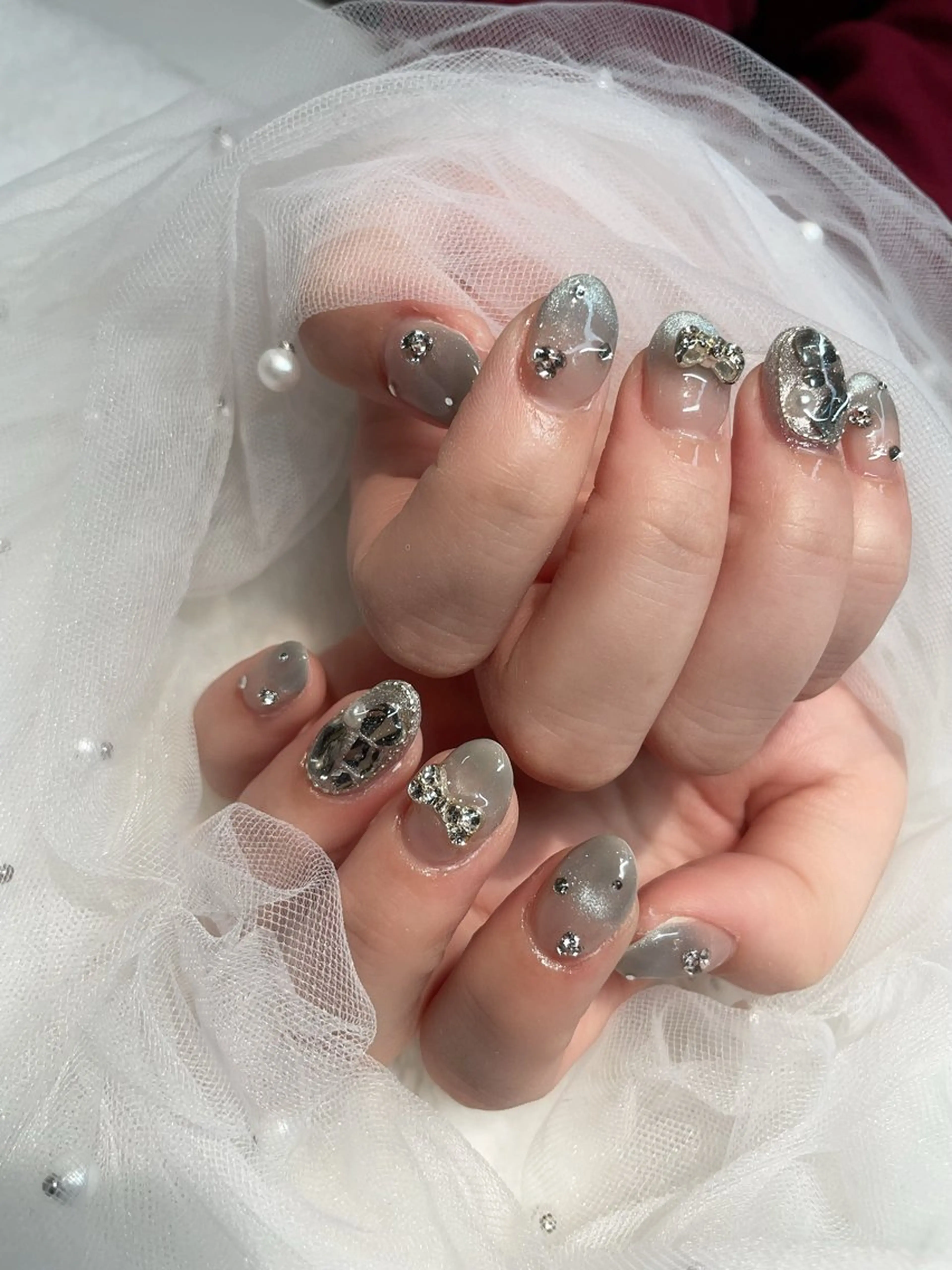 ネイル ブルー I-nail Moeのネイルデザイン