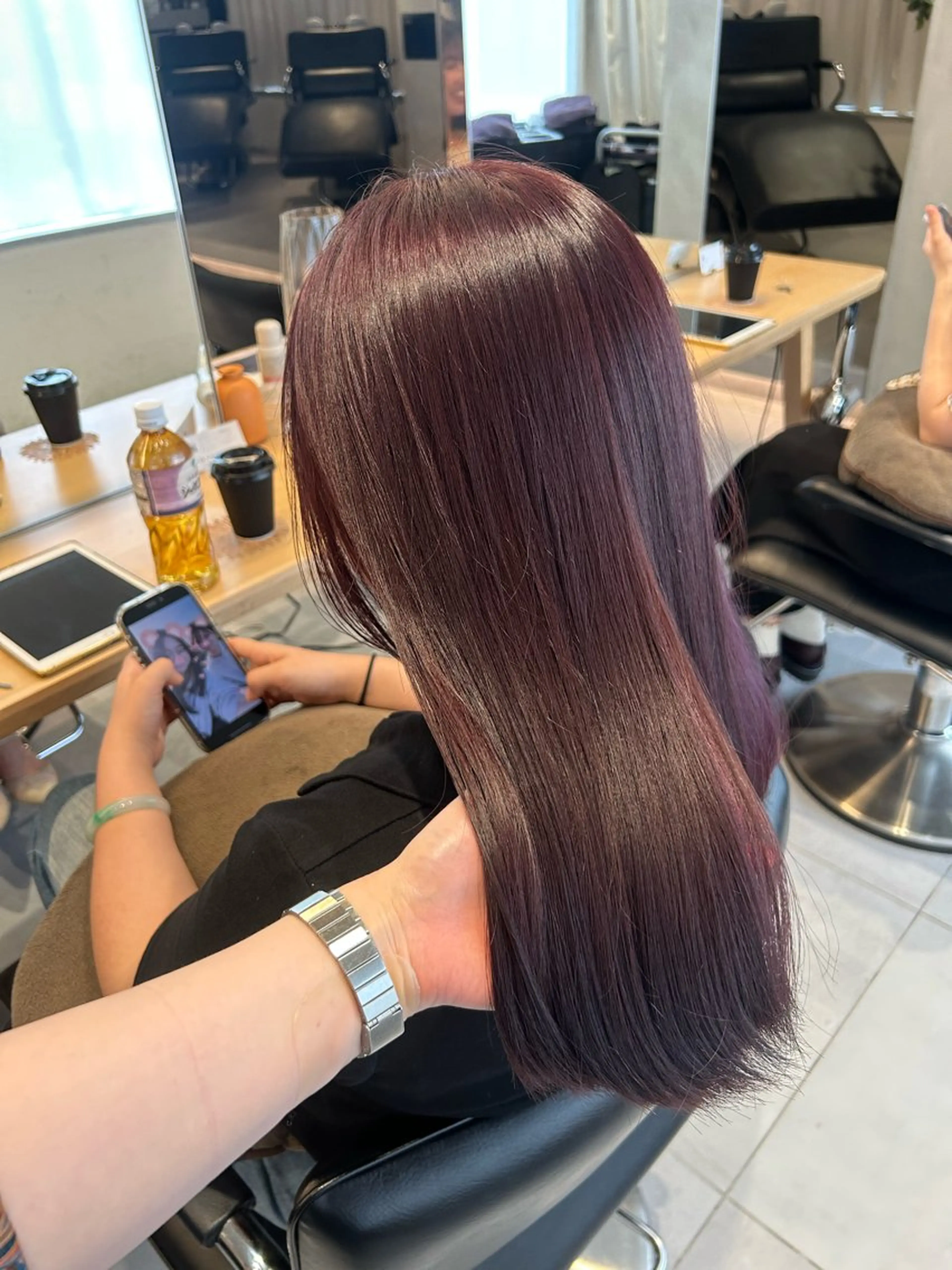 ミディアム カット ヘアカラー 🧚つやさらhair 🧚manakaのヘアスタイル