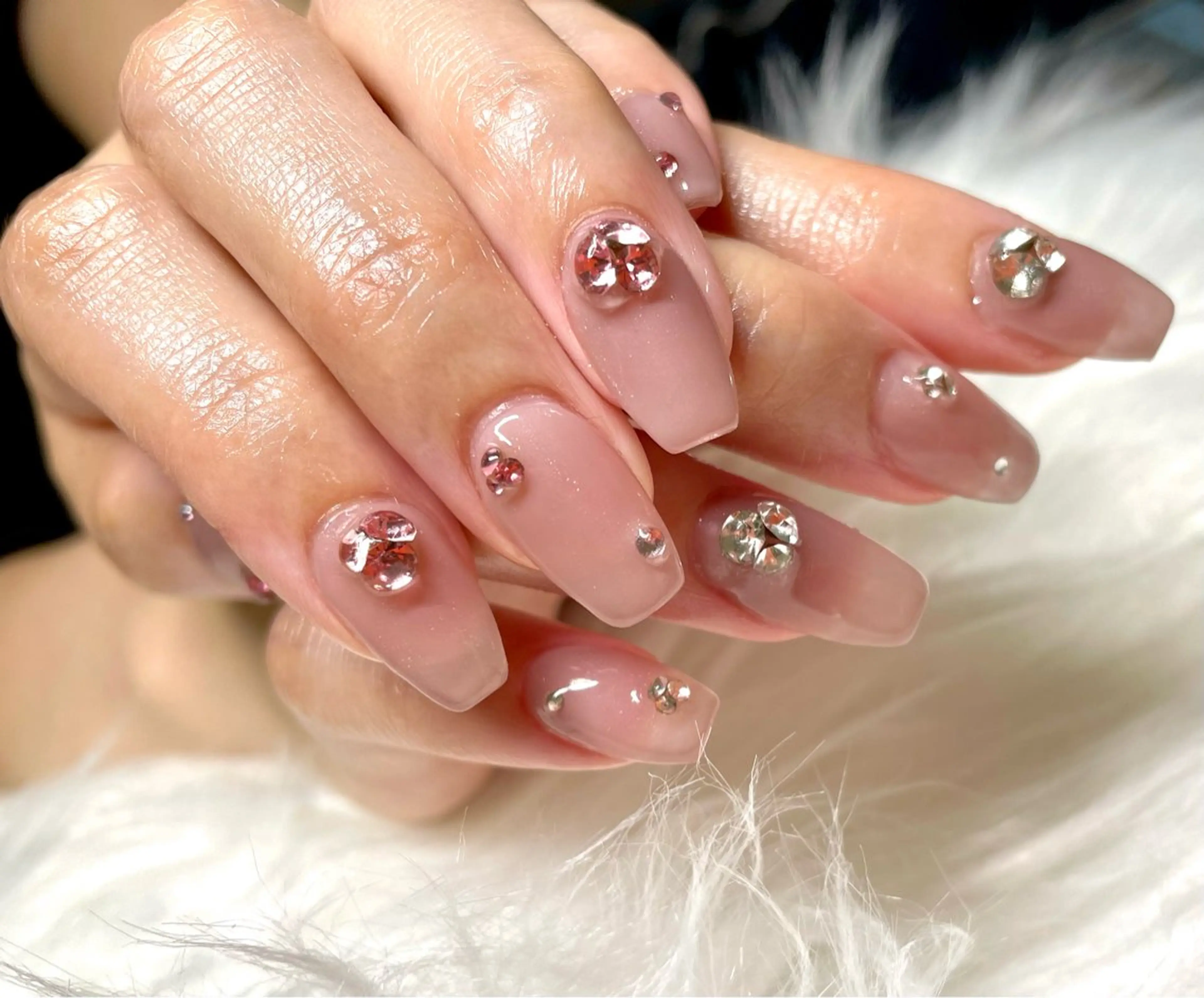 深爪対応✨️美フォルム💖デザインスカルプ～シンプルコース～の写真