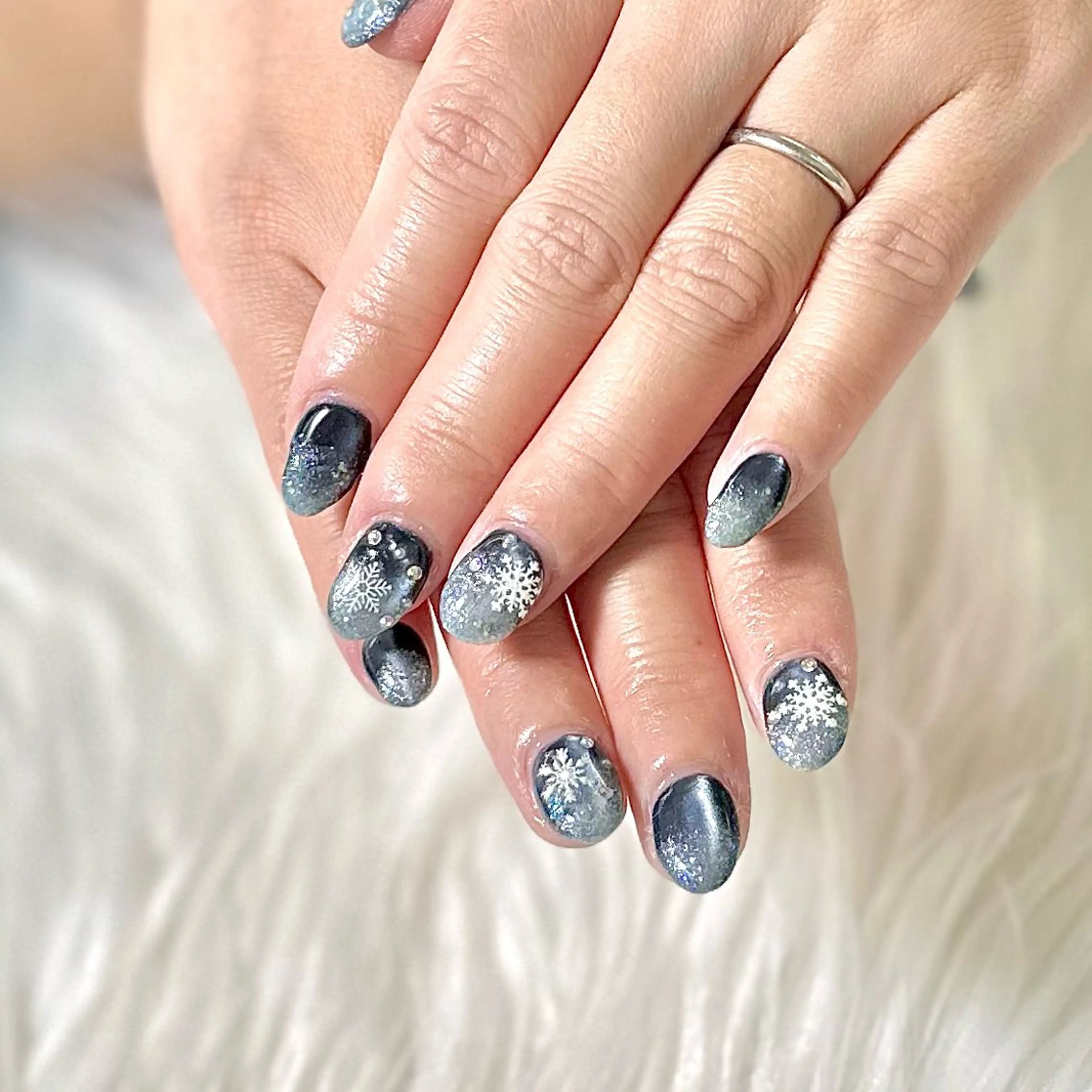 ネイル ラメ(グリッター) ハンドネイル Heartnail Hino Reinaのネイルデザイン