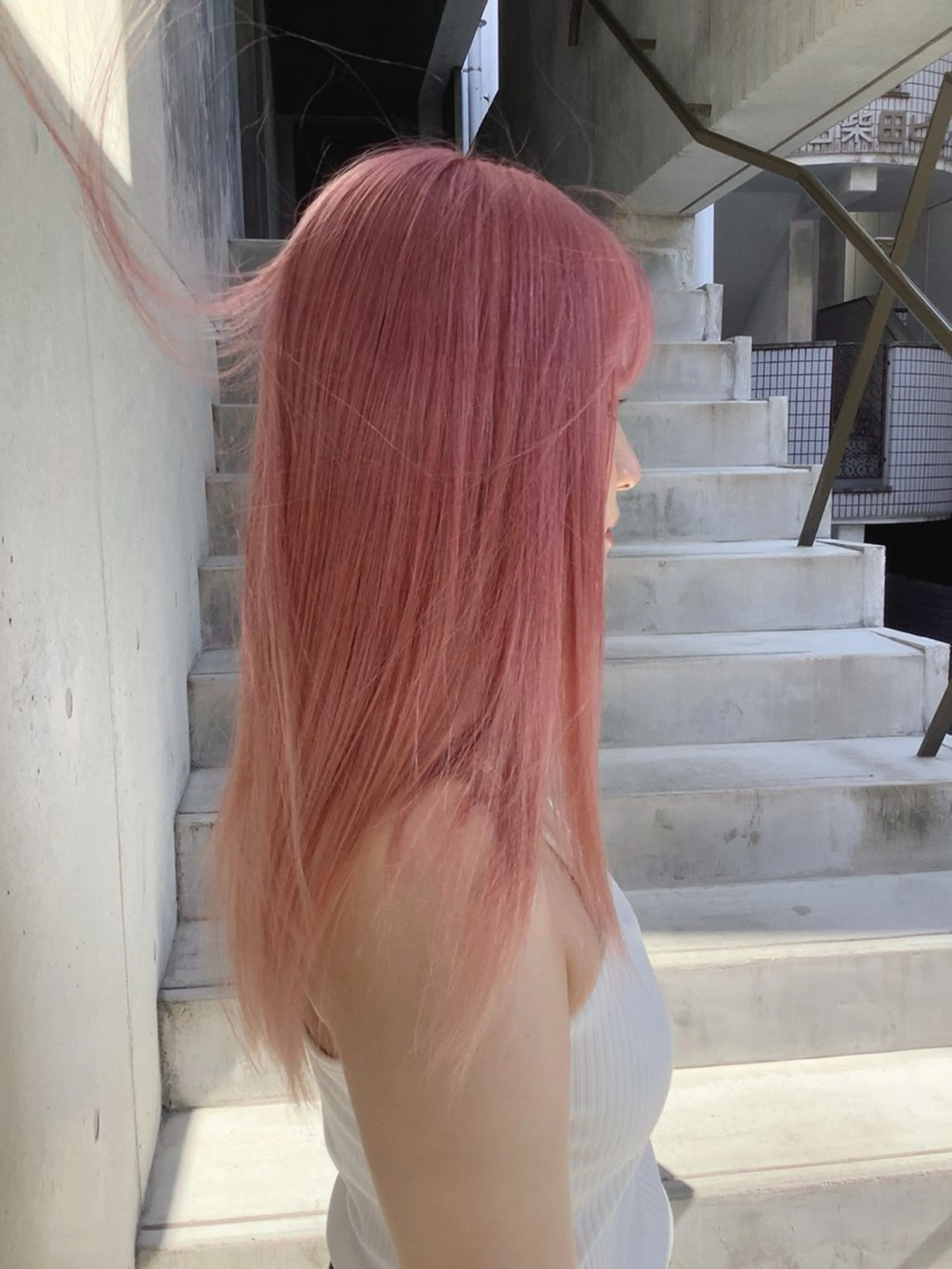 ミディアム ヘアカラー 岩切 晴香のヘアスタイル