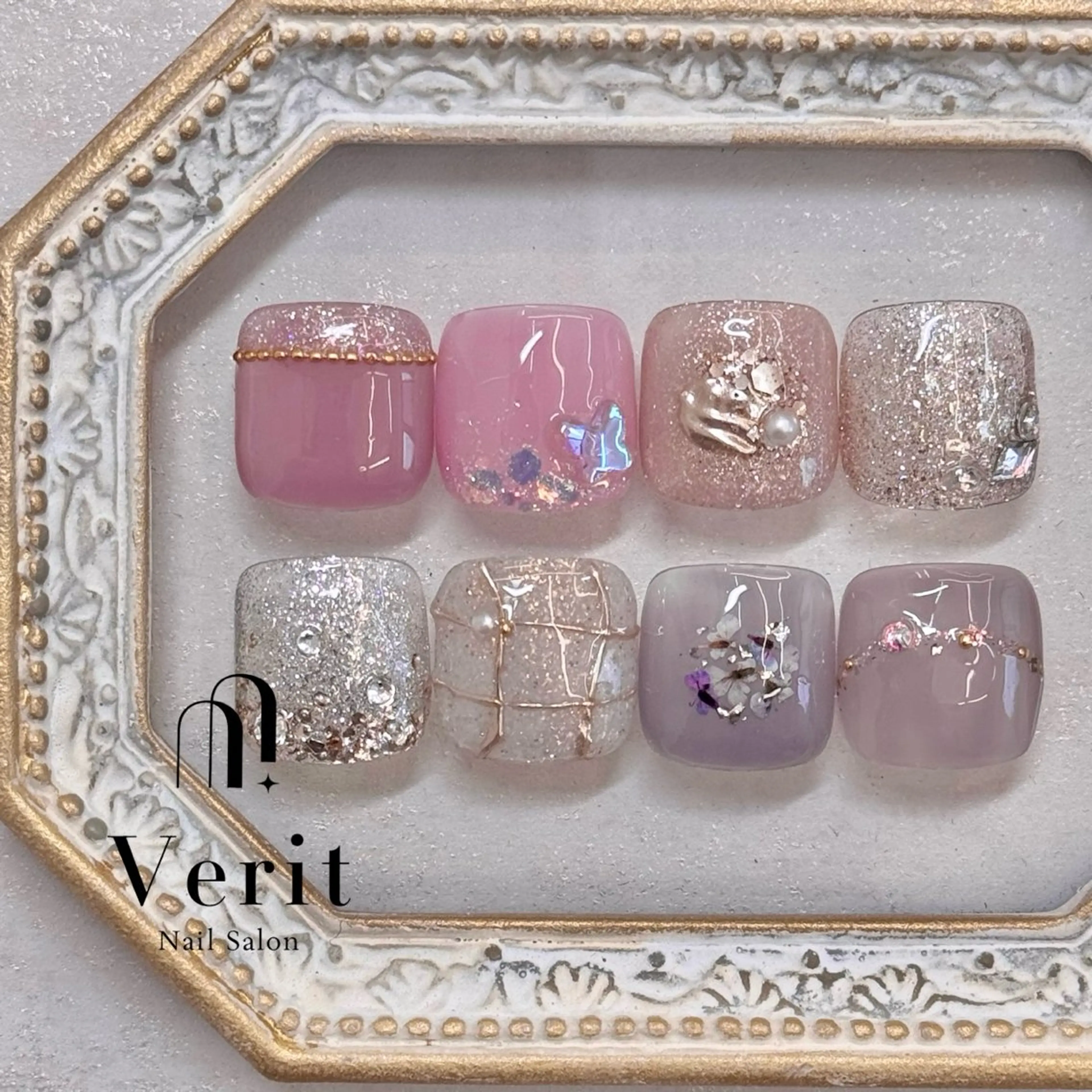 ネイル アートネイル フットネイル シンプルネイル Kurumi (Verit大森店)のネイルデザイン