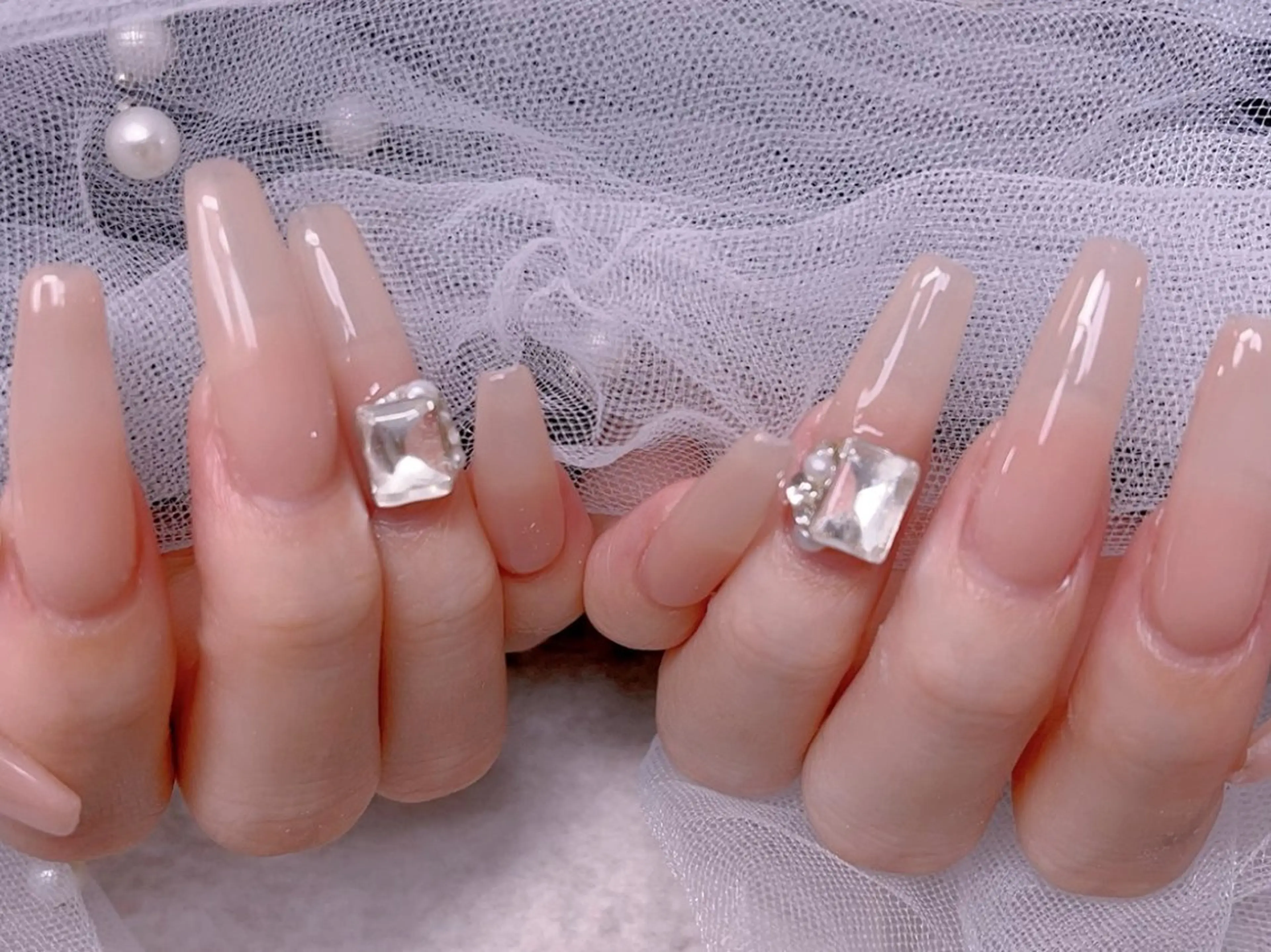 メンズ ネイル アートネイル フレンチネイル ジェルネイル キラキラネイル パラジェル ハンドネイル Bloom スカルプ専門店のネイルデザイン