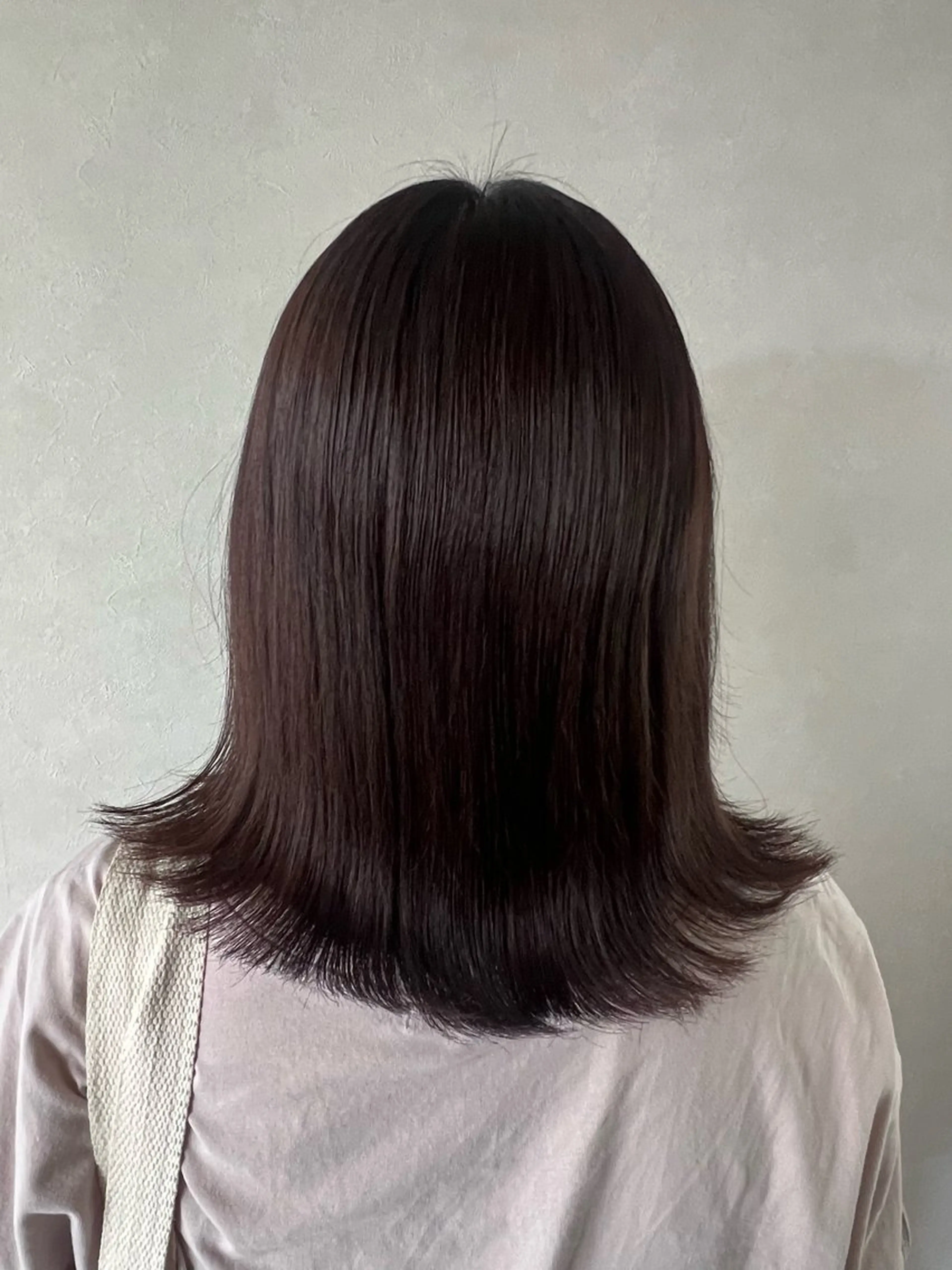 ミディアム カラー ブラウンカラー 髙橋 羽衣利のヘアスタイル