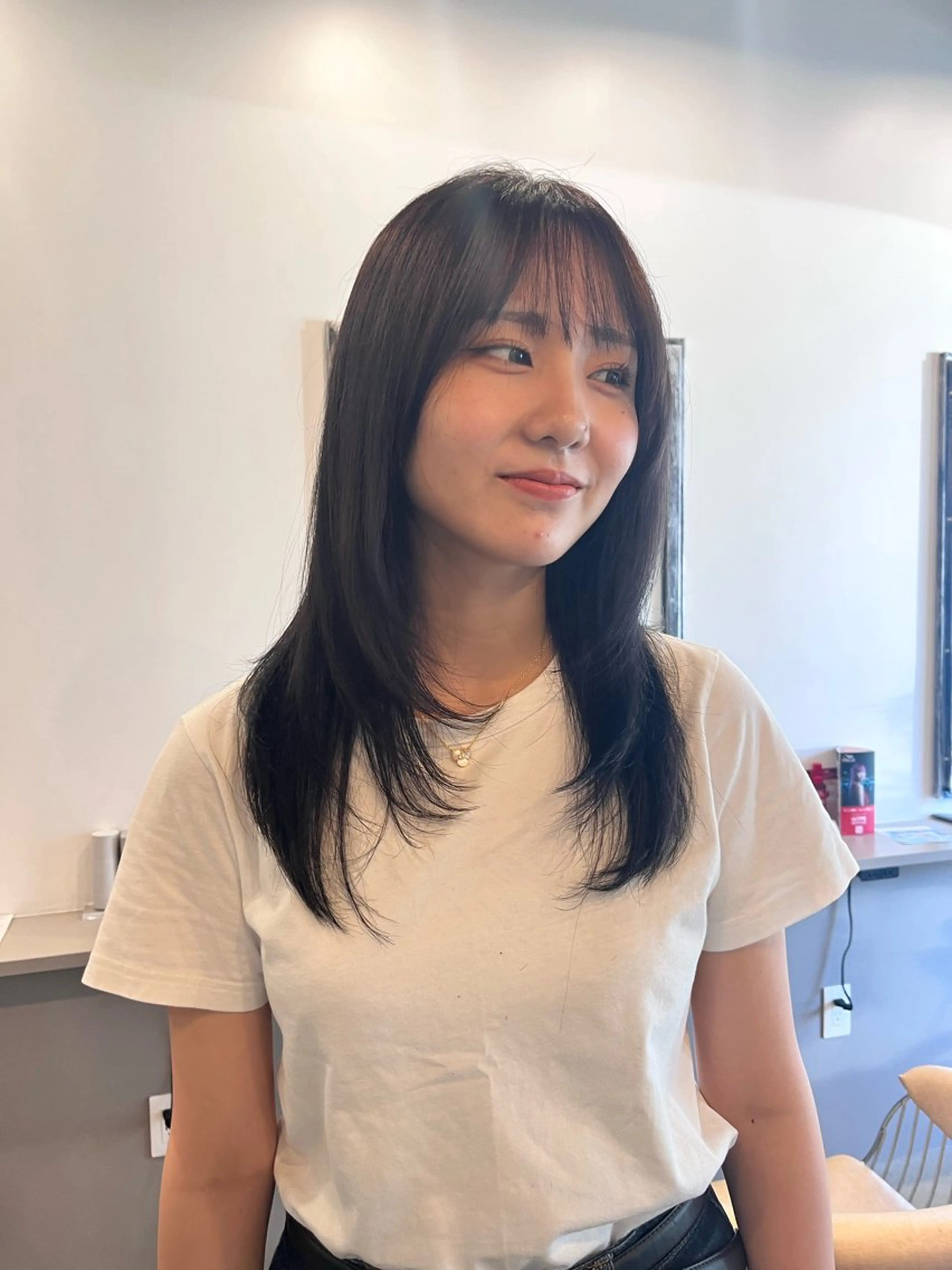 似合わせカット+ハウタム髪質改善カラー+うる艶トリートメント¥18000の写真