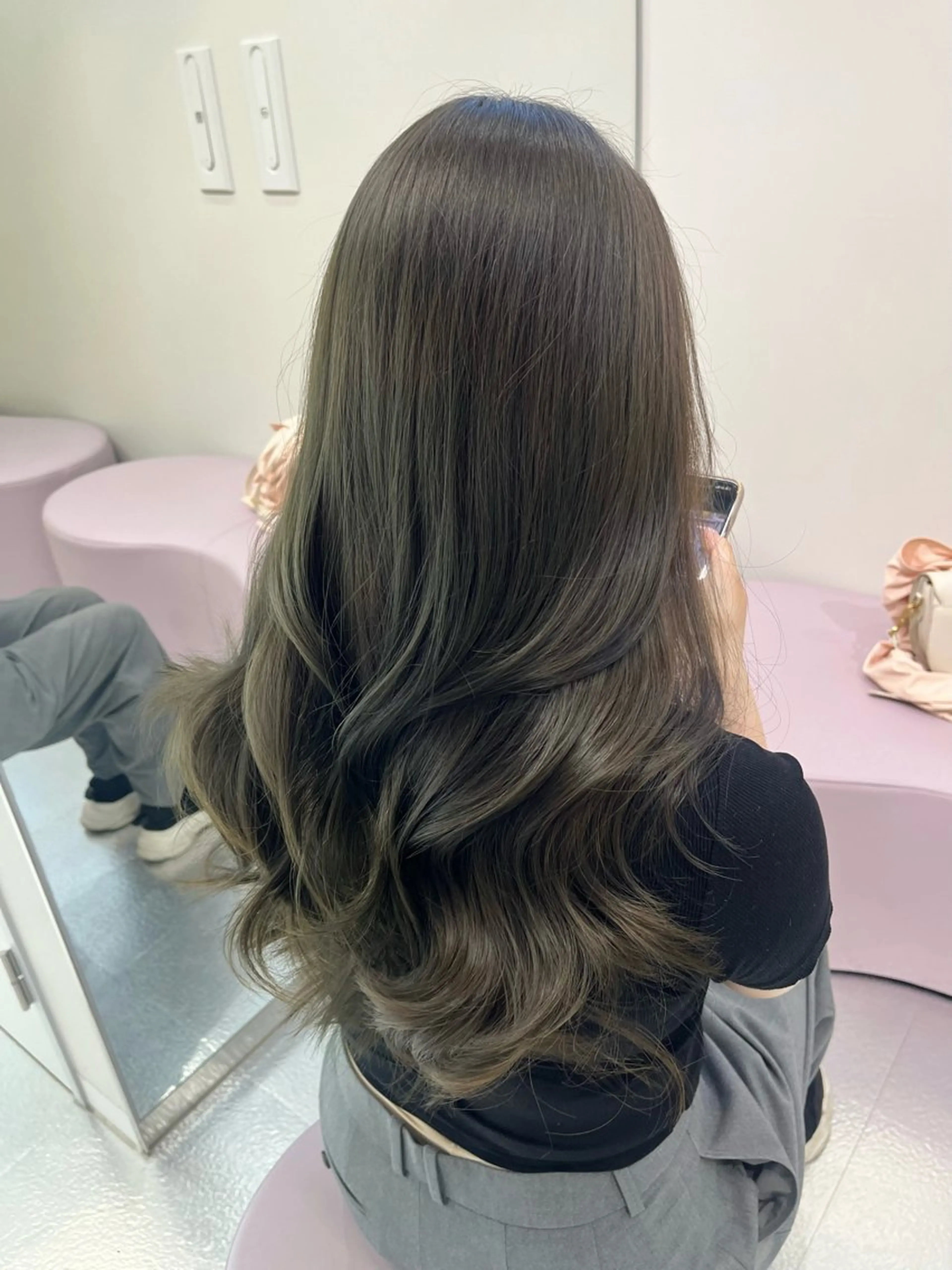 《🍀韓国風ツヤ髪🍀》カラー+トリートメント¥11000の写真