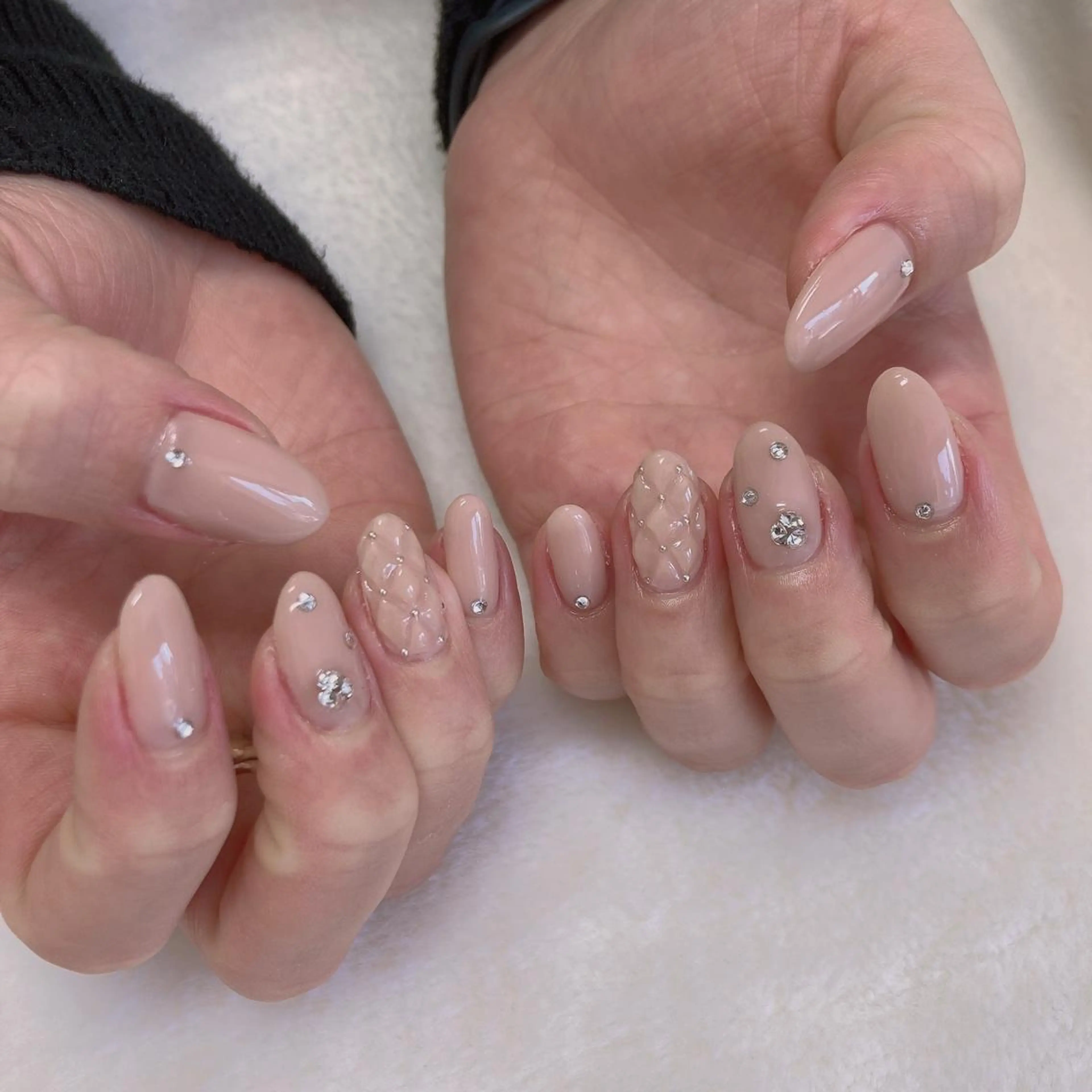 ネイル ハンドネイル 韓国ネイル/ワンホン ネイル🎀表参道3分のネイルデザイン