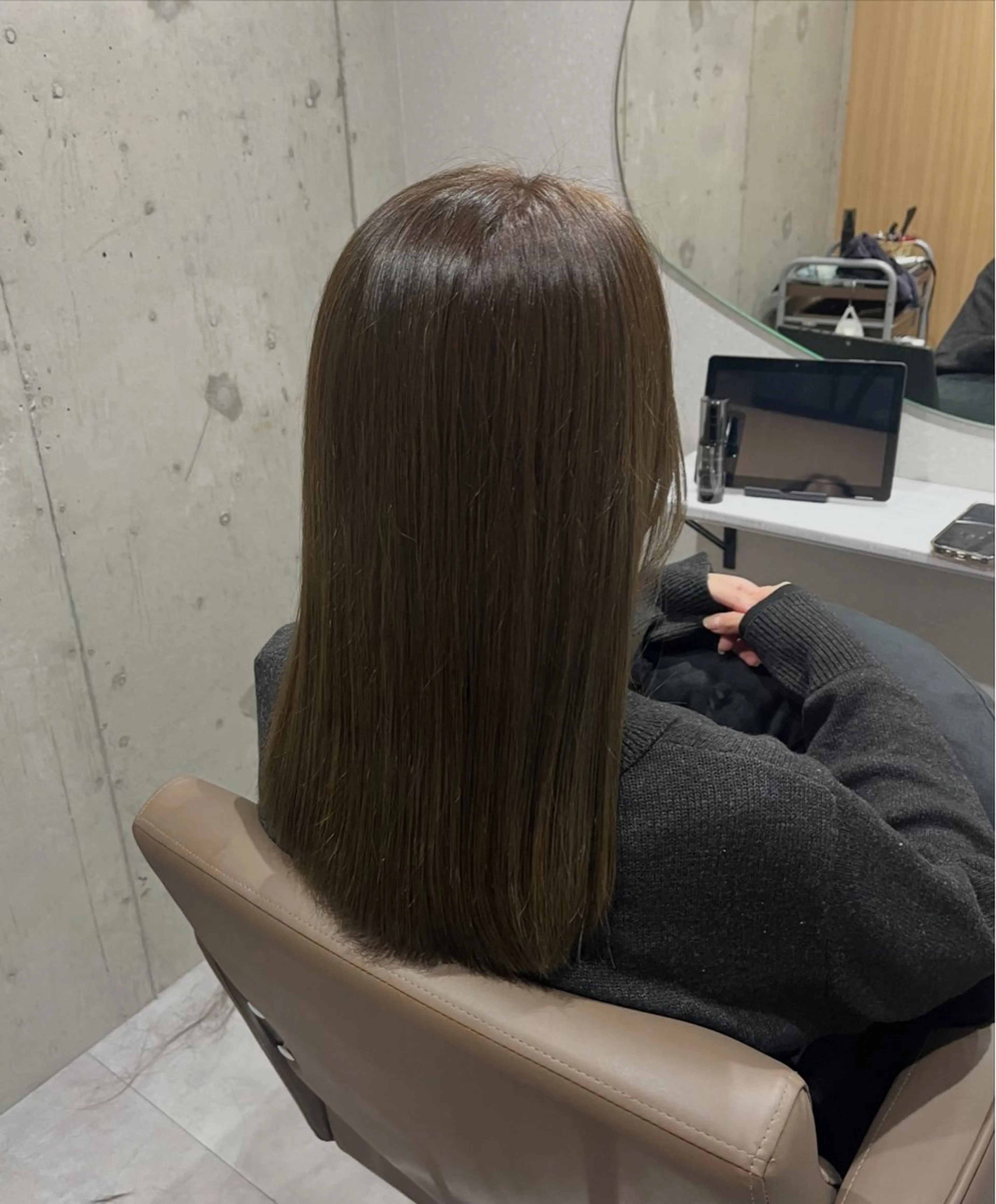 セミロング カラー saya kaのヘアスタイル