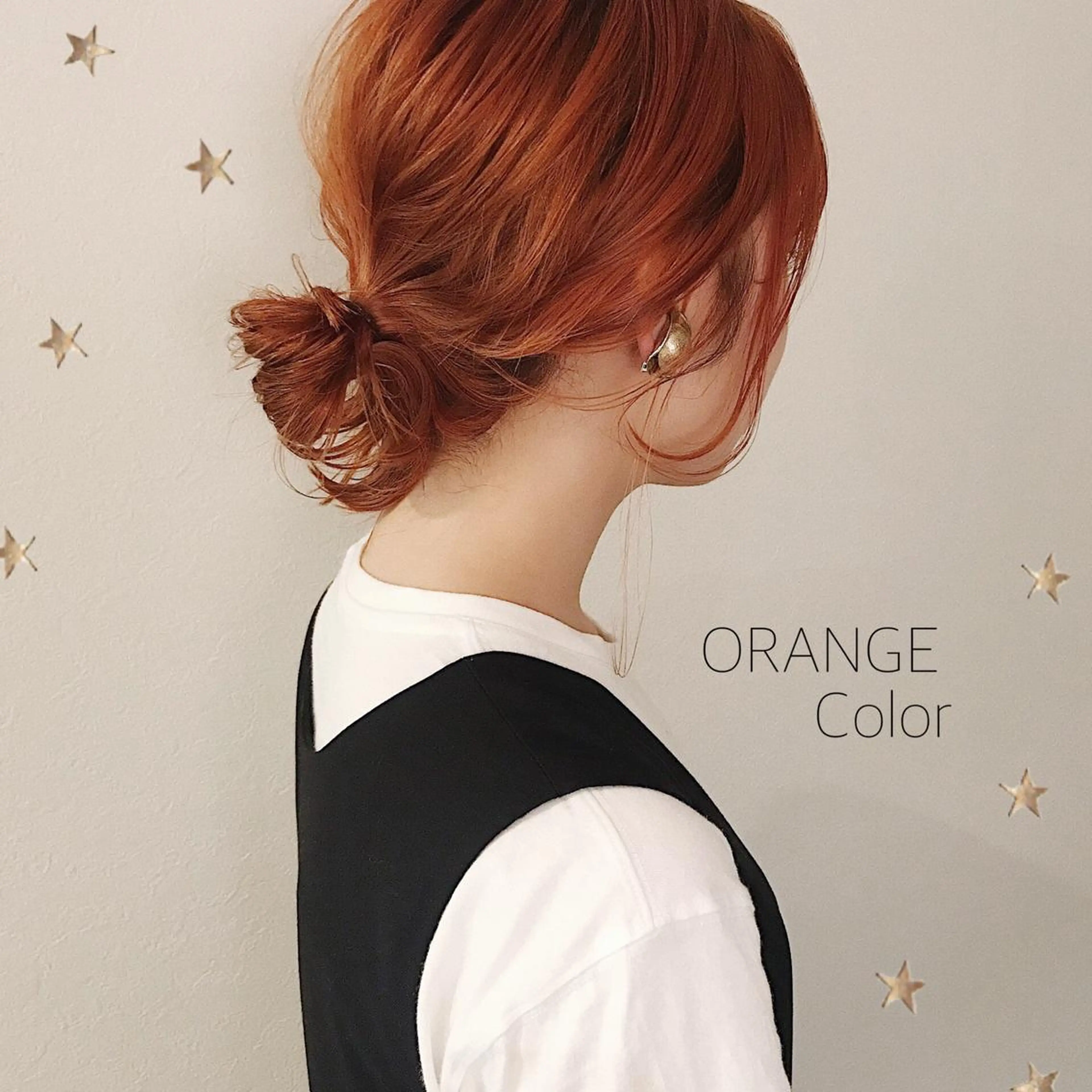 ミディアム カラー ブリーチ カット ヘアカラー 市川 千夏のヘアスタイル