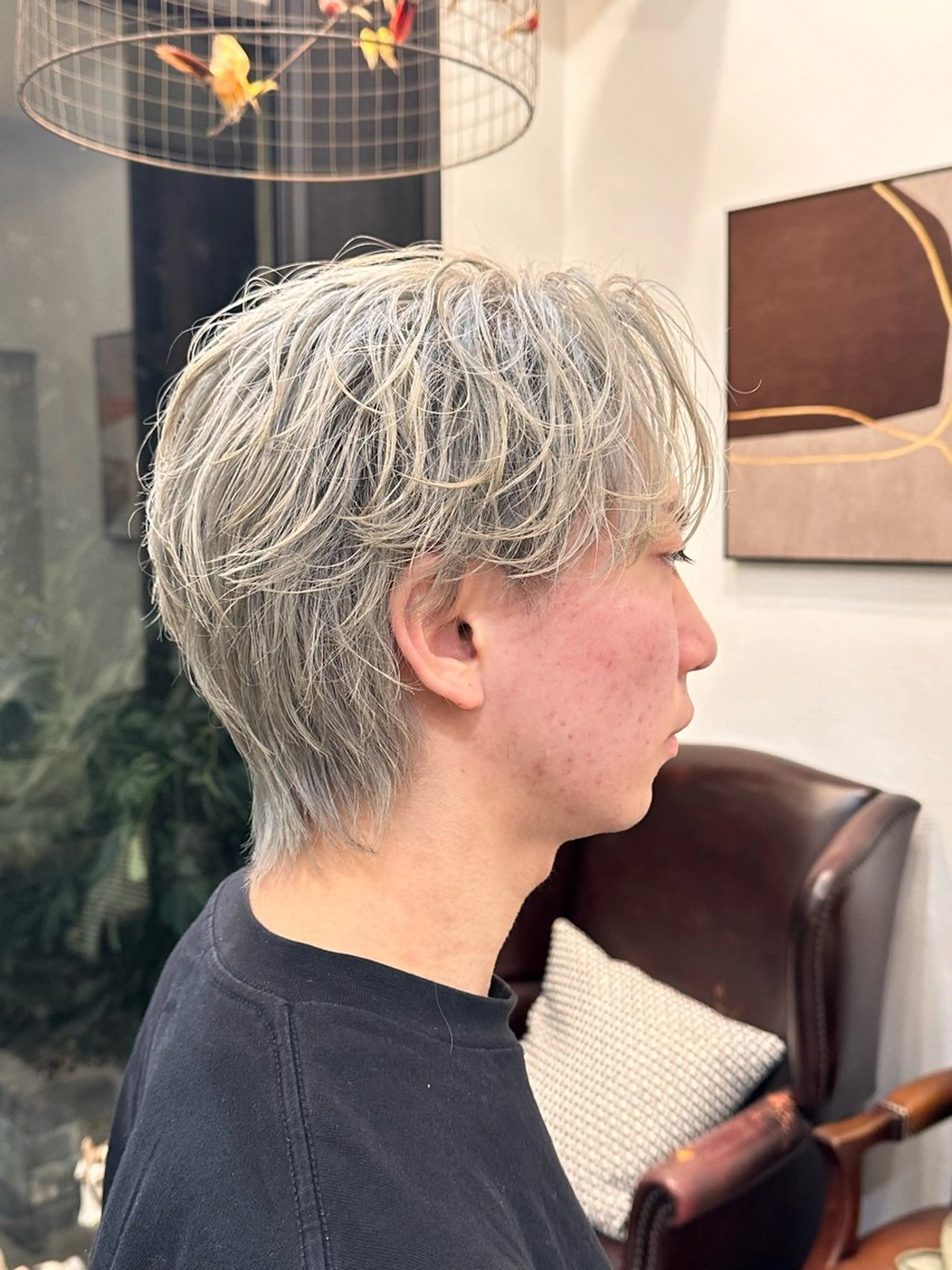 ショート カラー ヘアカラー トリートメント 村上 滉弥のヘアスタイル