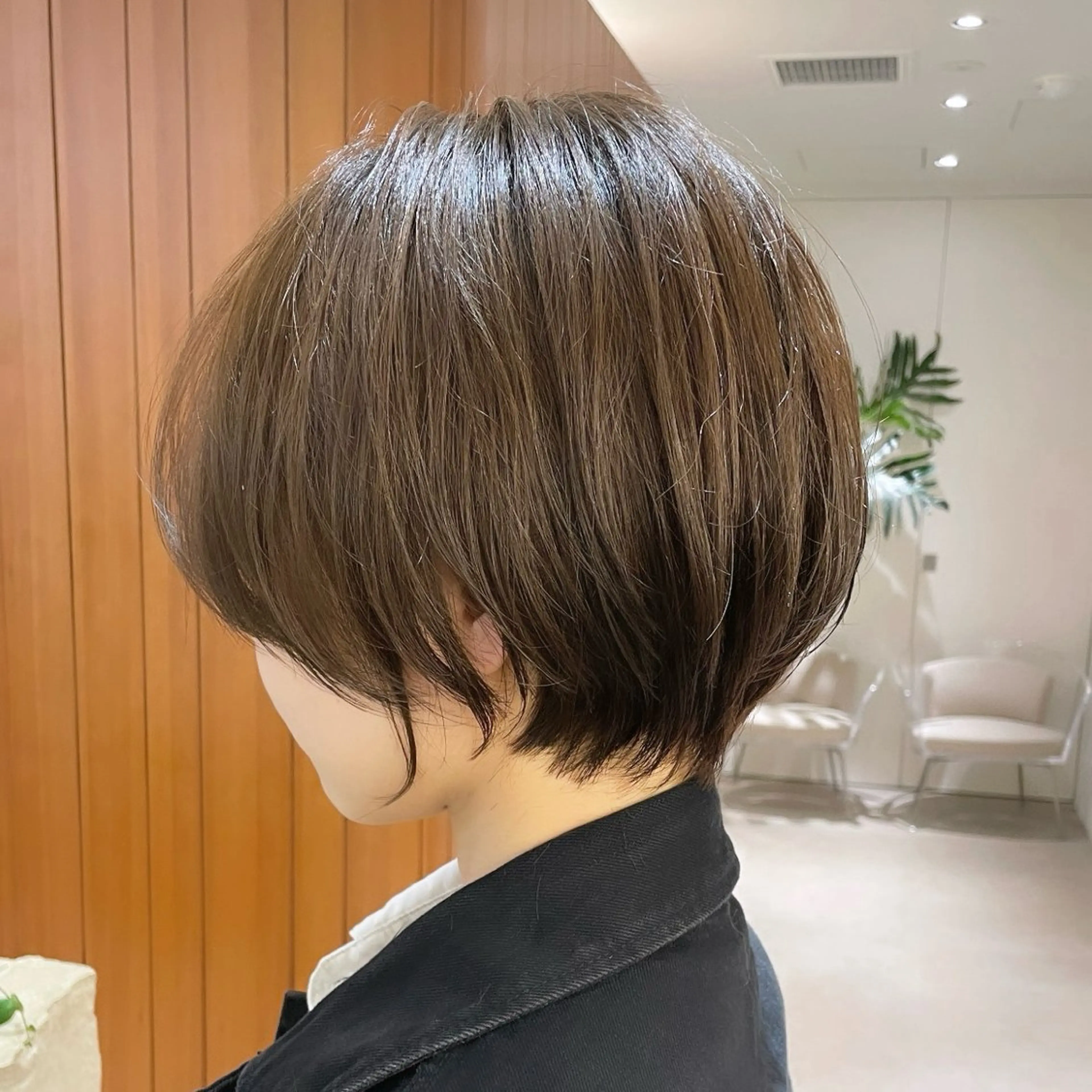 ショート カラー ショートボブ 丸みショート イルミナカラー ボブ 髪質改善 カット ヘアカラー トリートメント 田中航平/渋谷ボブ/ レイヤーボブのヘアスタイル