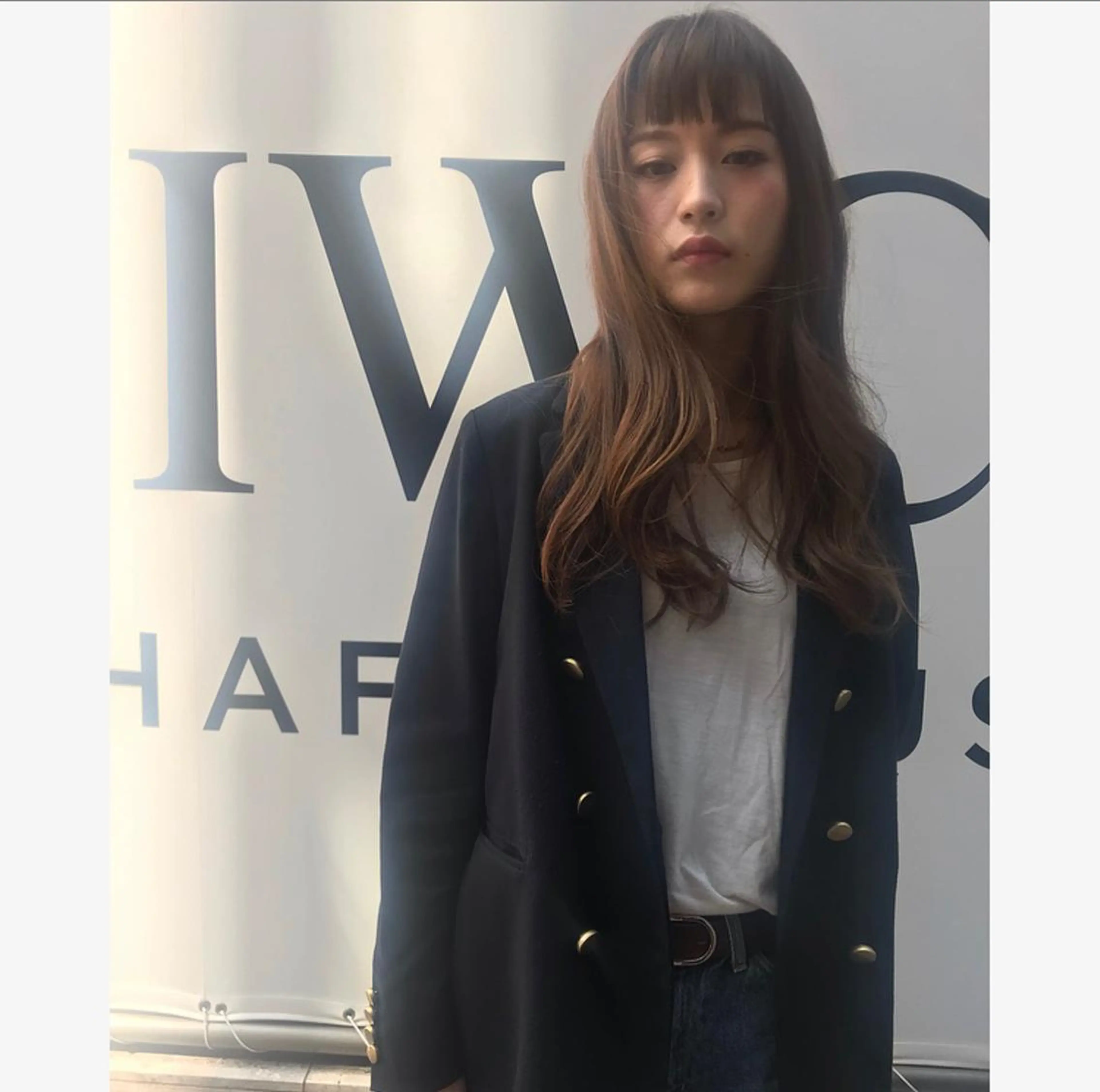 ロング カット ヘアカラー トリートメント 江崎 わか子のヘアスタイル