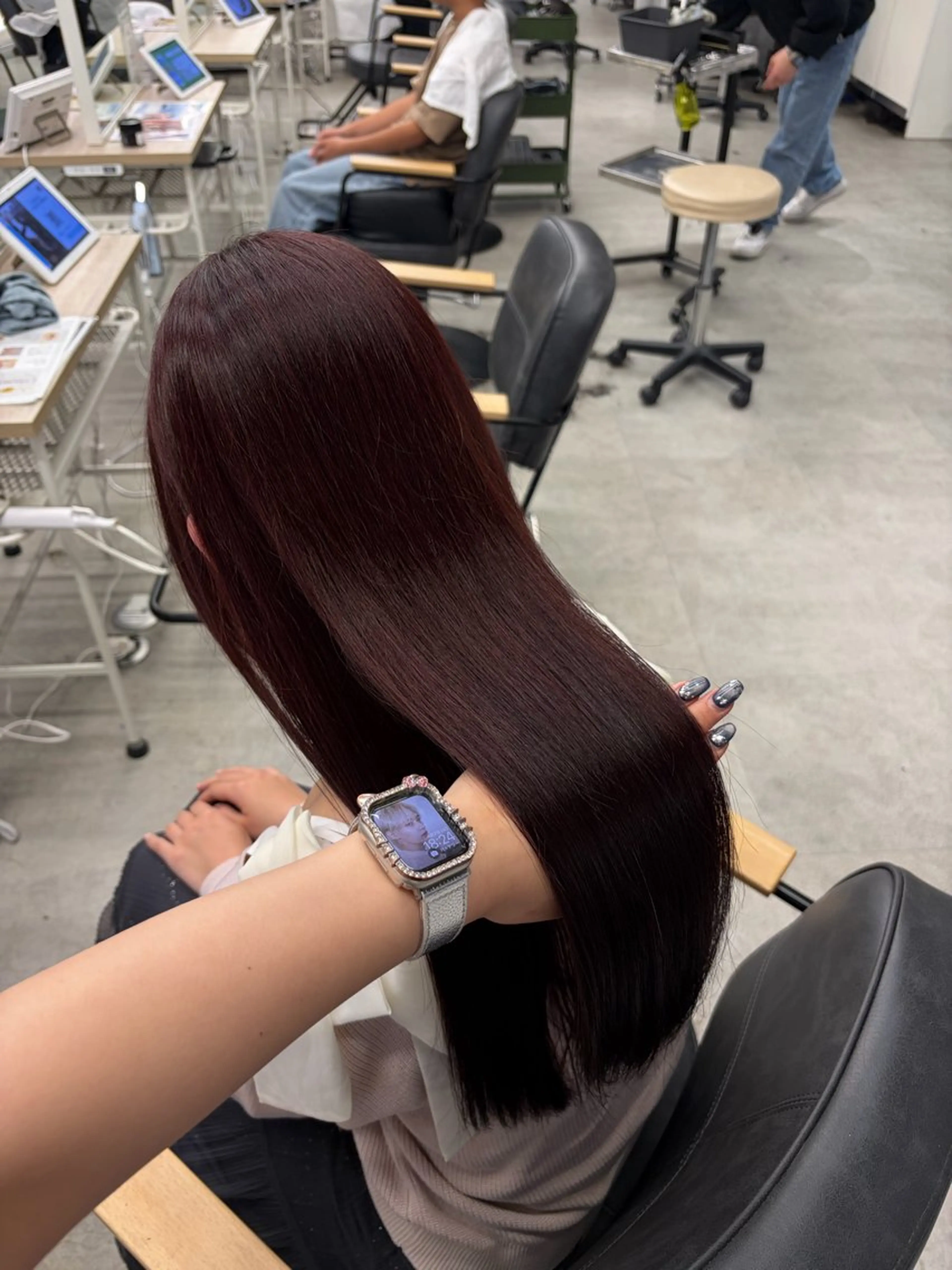 ロング カラー ヘアカラー ななみ.⋆𝜗𝜚 暖色艶カラー/まつパのヘアスタイル