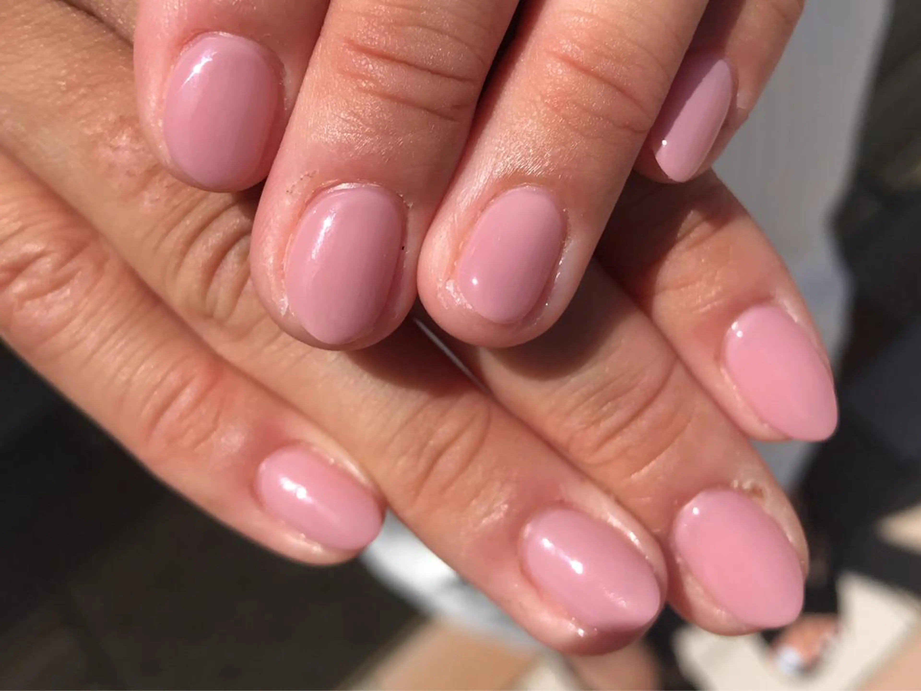 ネイル ジェルネイル ワンカラーネイル ピンク ハンドネイル 中川 愛理のネイルデザイン