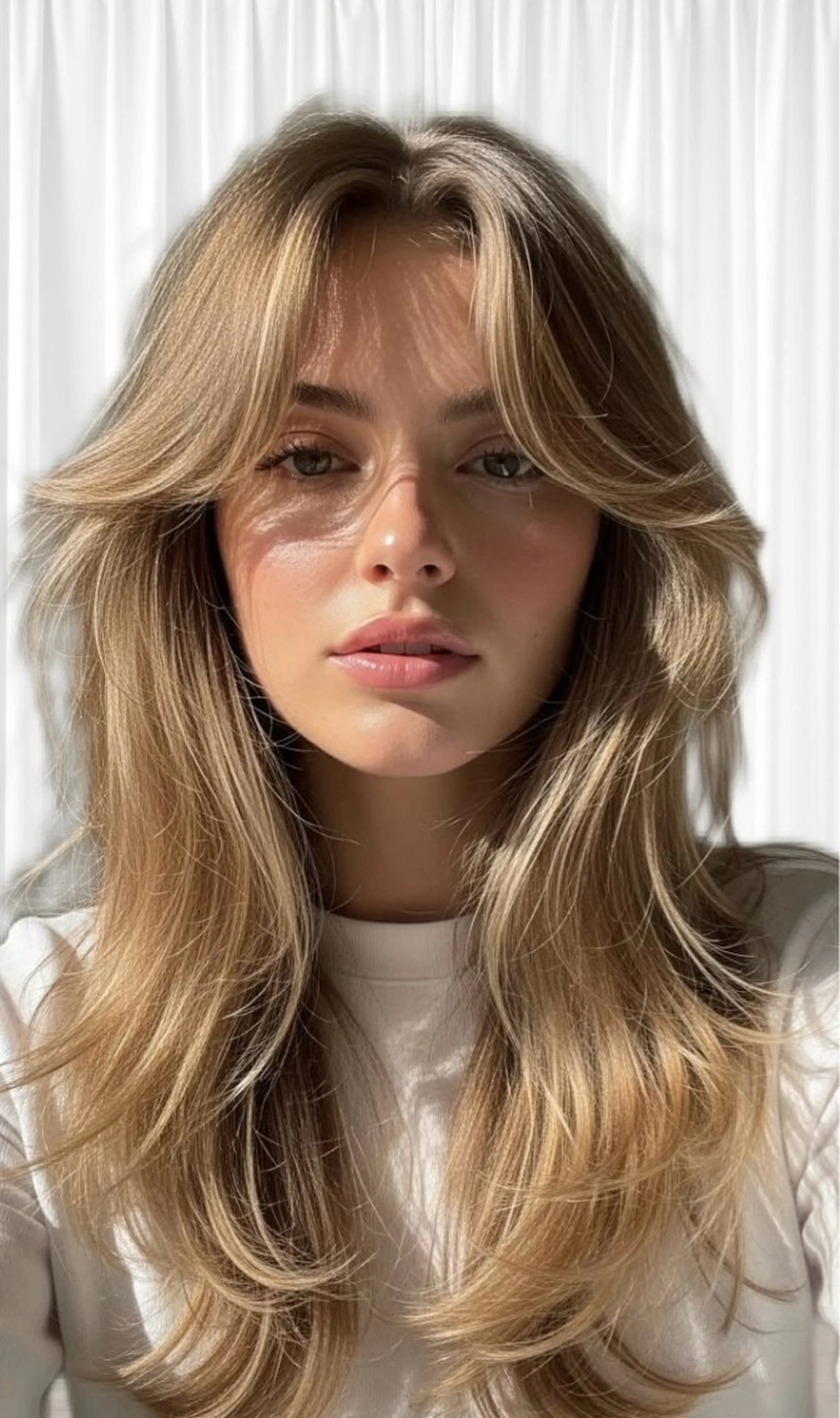 ロング レイヤーカット 透明感艶カラー SALTOすずのヘアスタイル