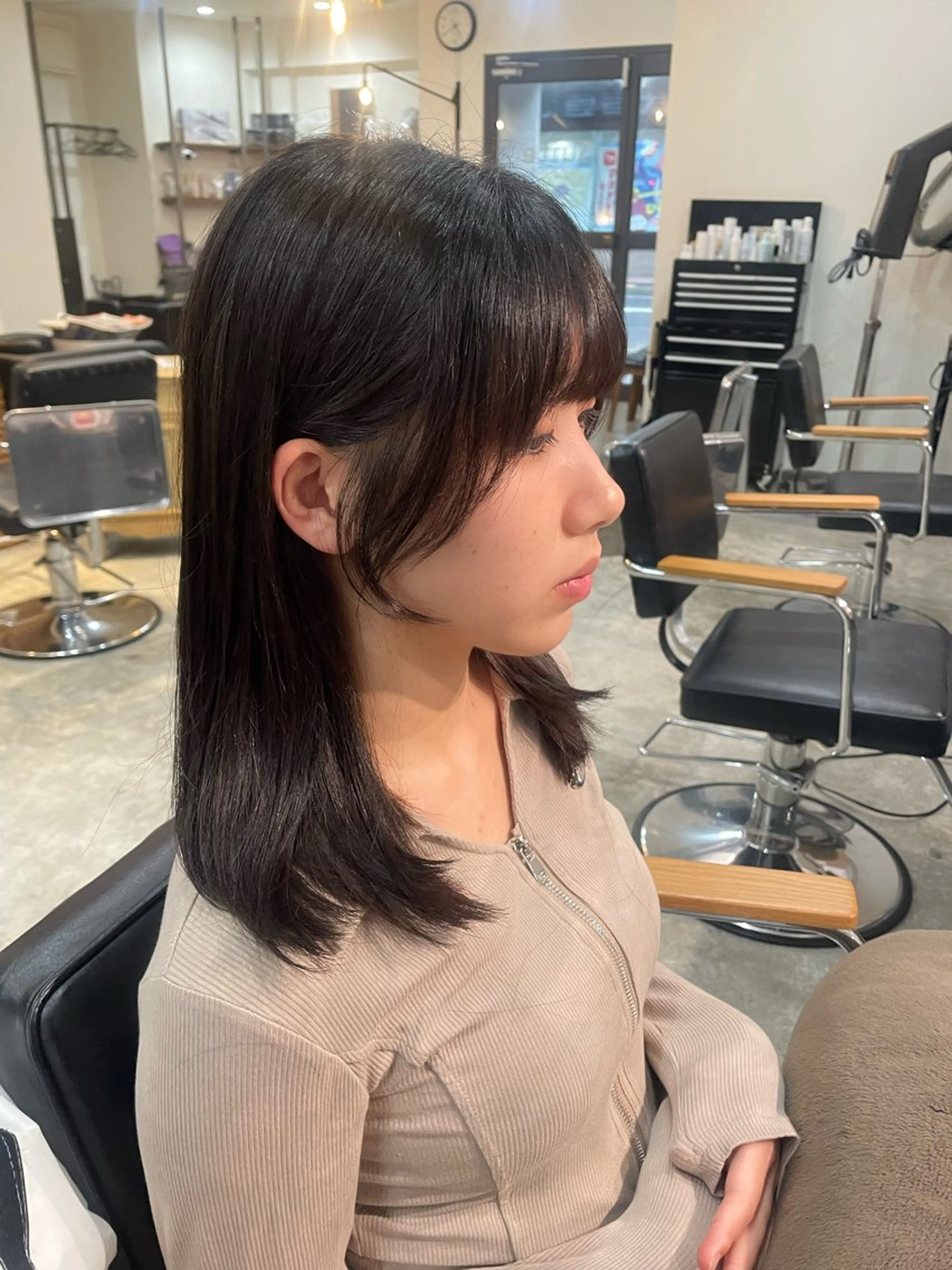 ミディアム 顔周りカット 🎀サヤカ🎀のヘアスタイル