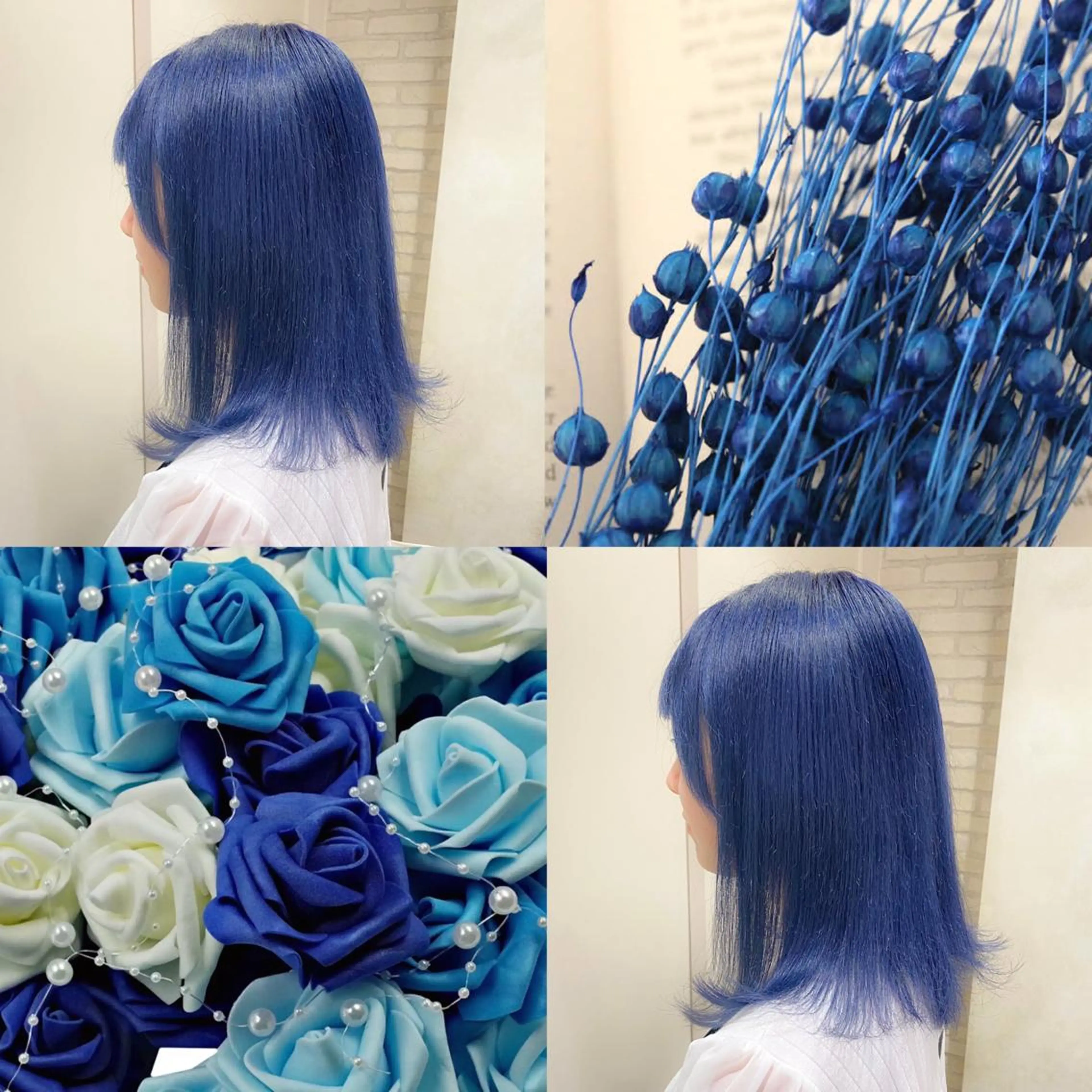 ミディアム カラー ブリーチ ケアブリーチ ヘアカラー 横浜🍒ルーツカラー エクステ／RIEのヘアスタイル