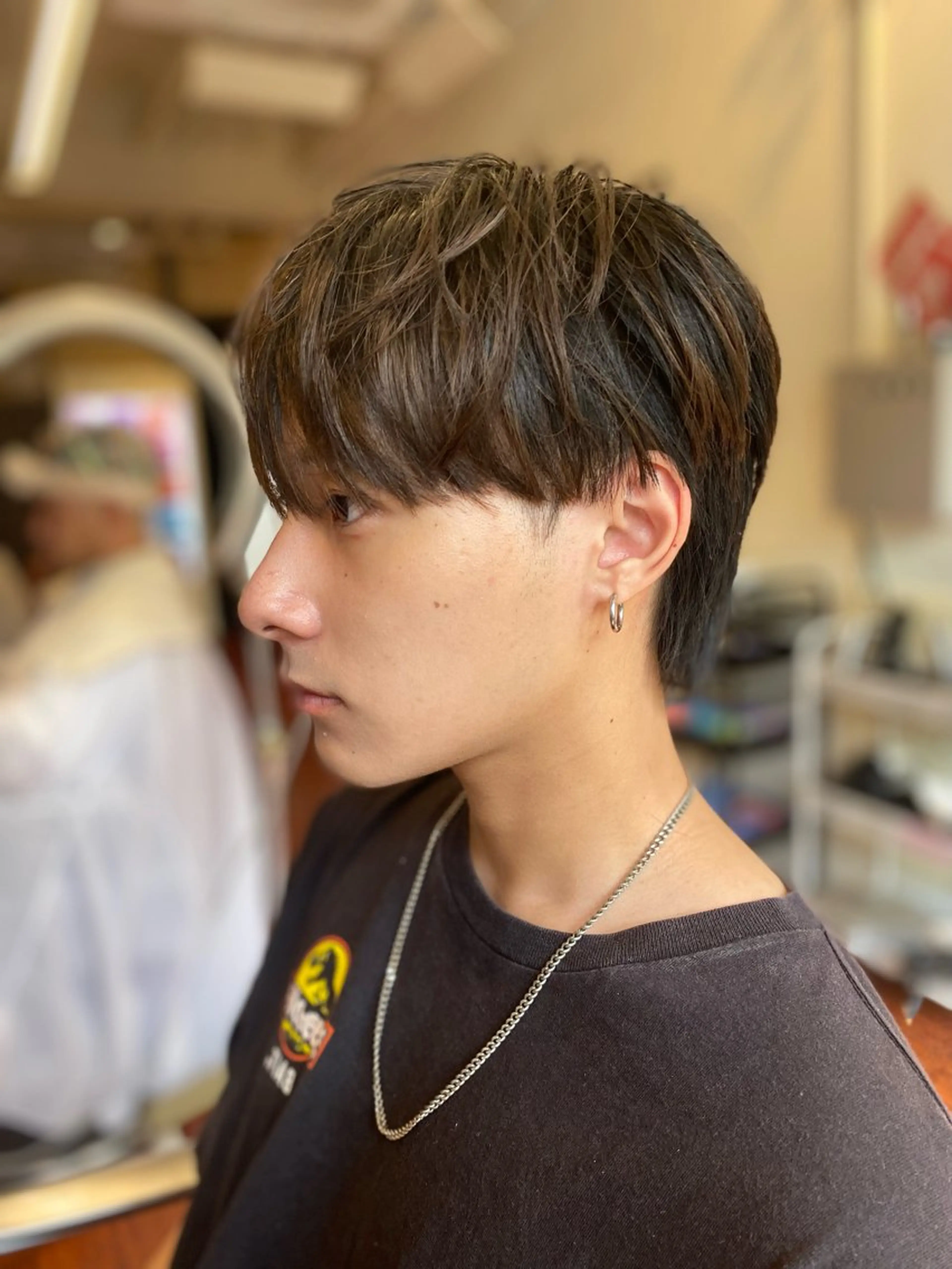 ショート メンズ マッシュウルフ マッシュ メンズウルフカット ウルフカット CAMUE代表 Masaのヘアスタイル