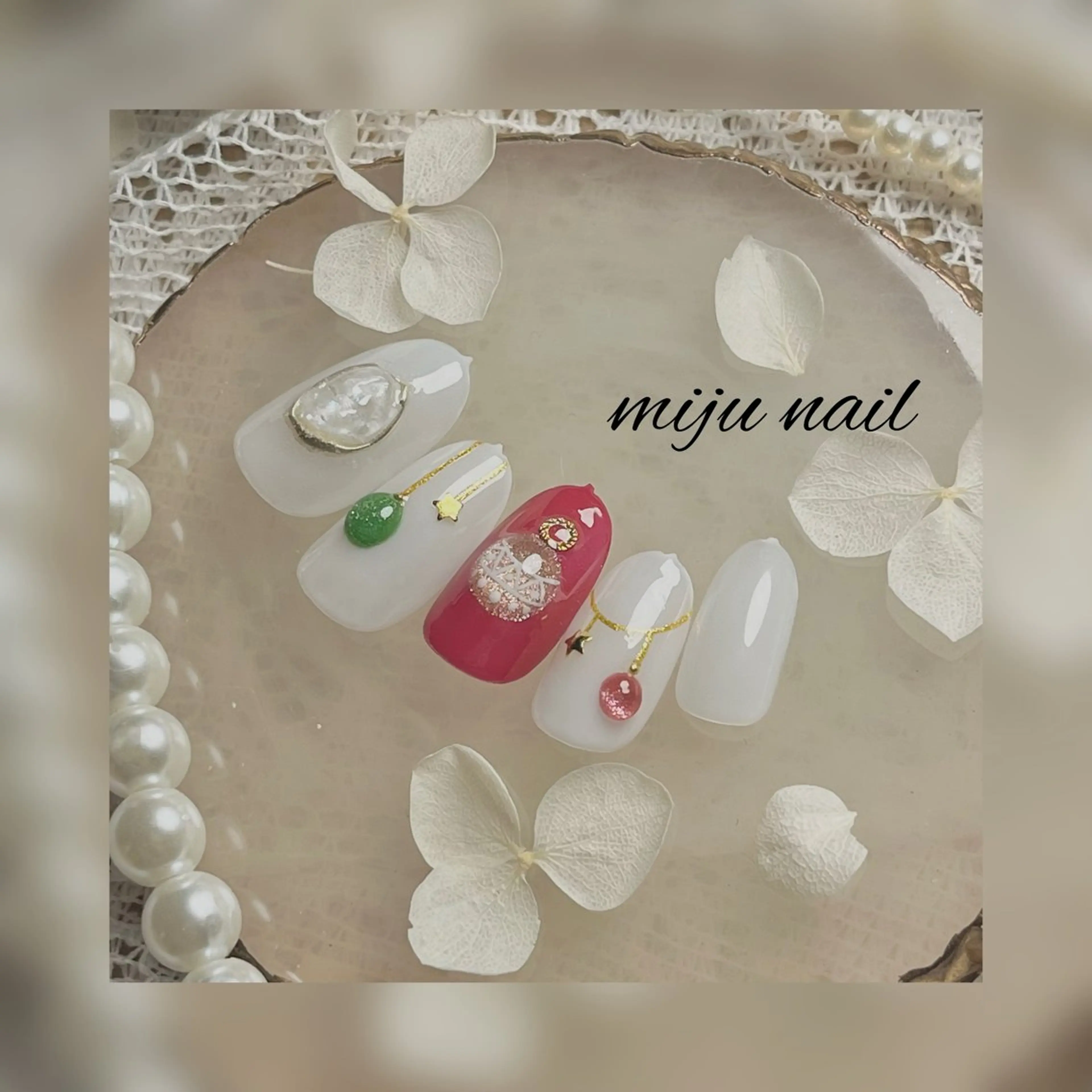 ネイル ❁miju nail 大人上品/自爪育成のネイルデザイン