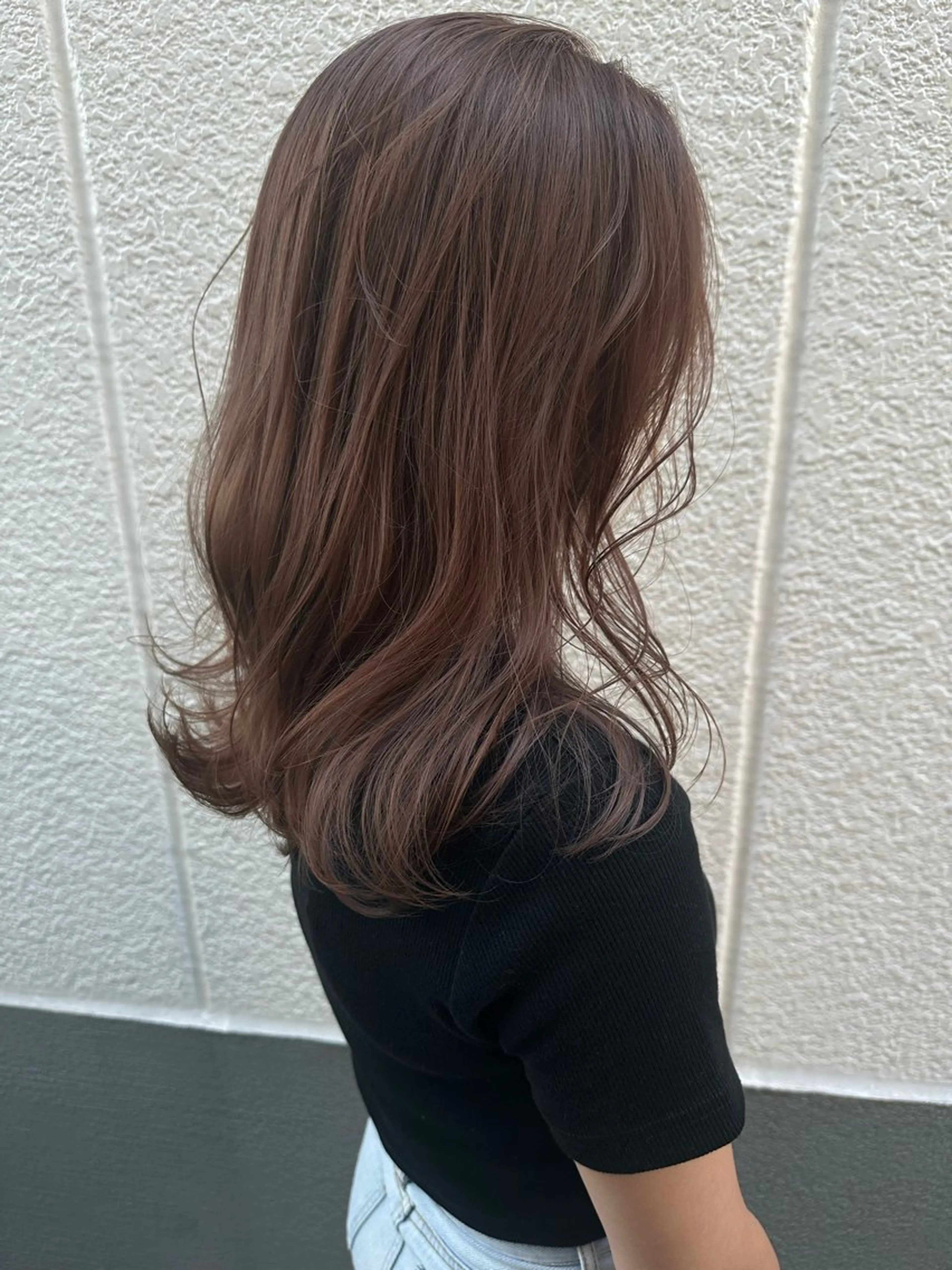 ミディアム 若山 敦のヘアスタイル