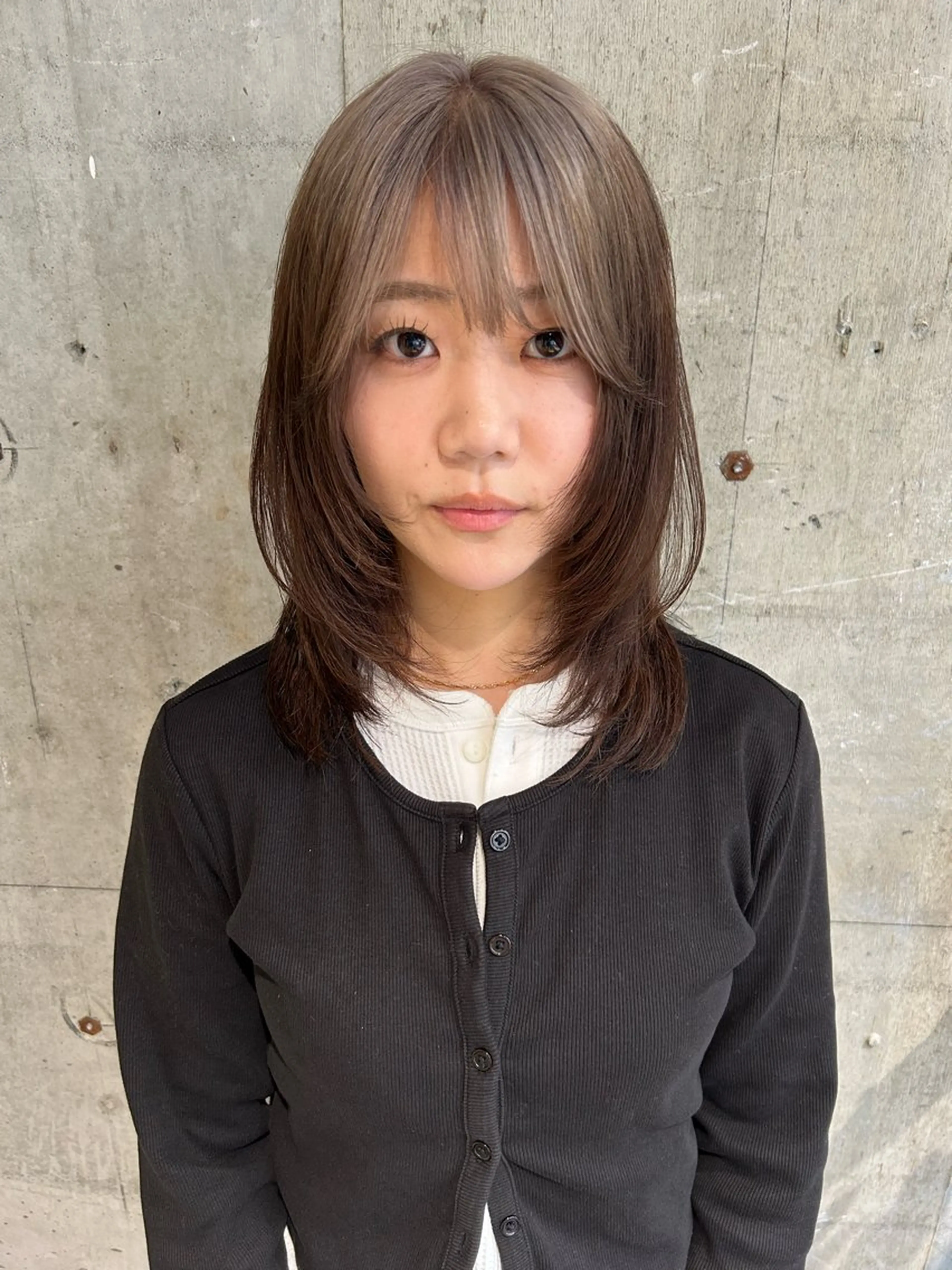 ミディアム カラー レイヤーカット カット ヘアカラー トリートメント ボブレイヤー/ カラー診断/Amiのヘアスタイル