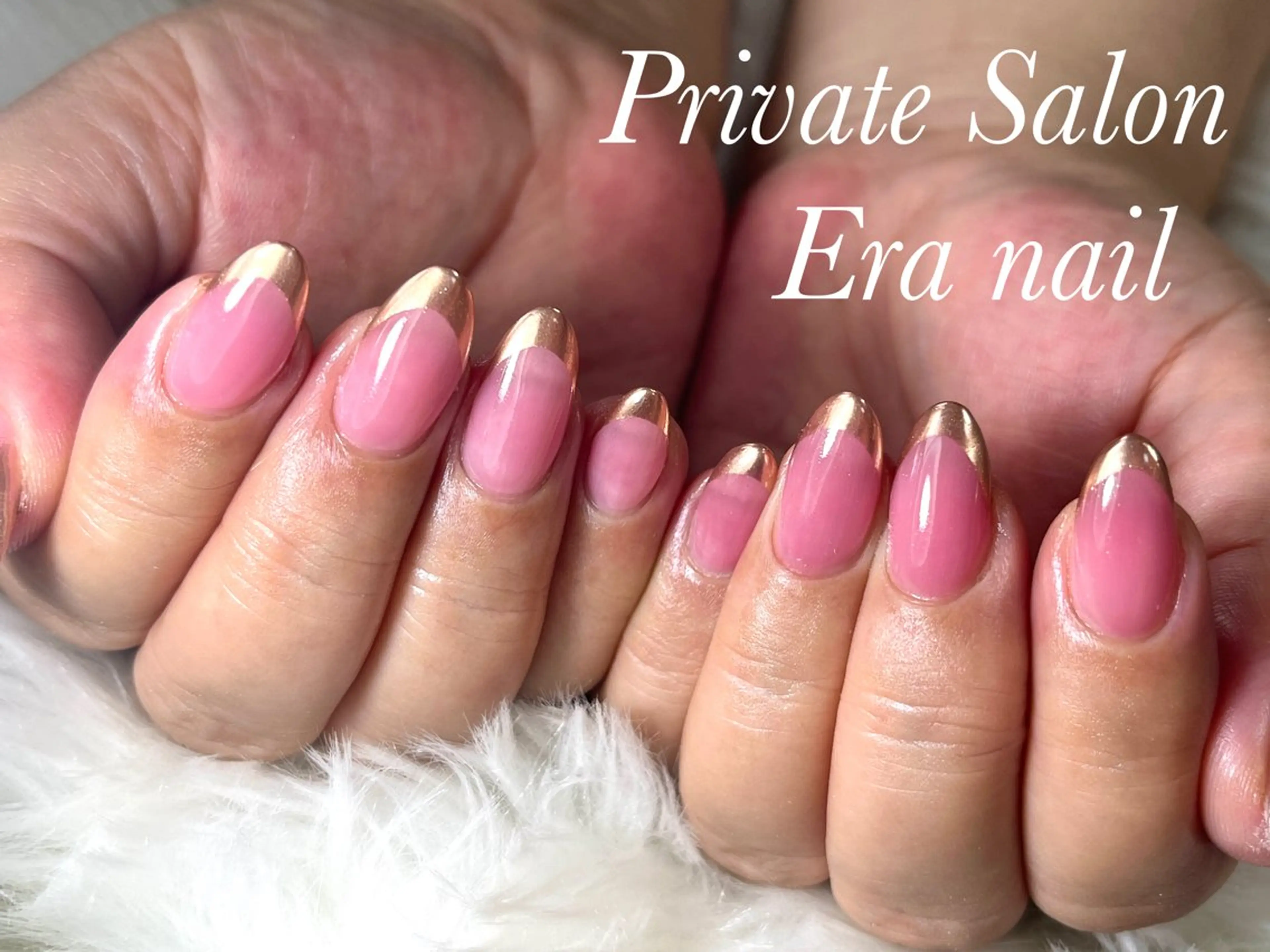 ネイル フレンチネイル ミラーネイル Era nailのネイルデザイン