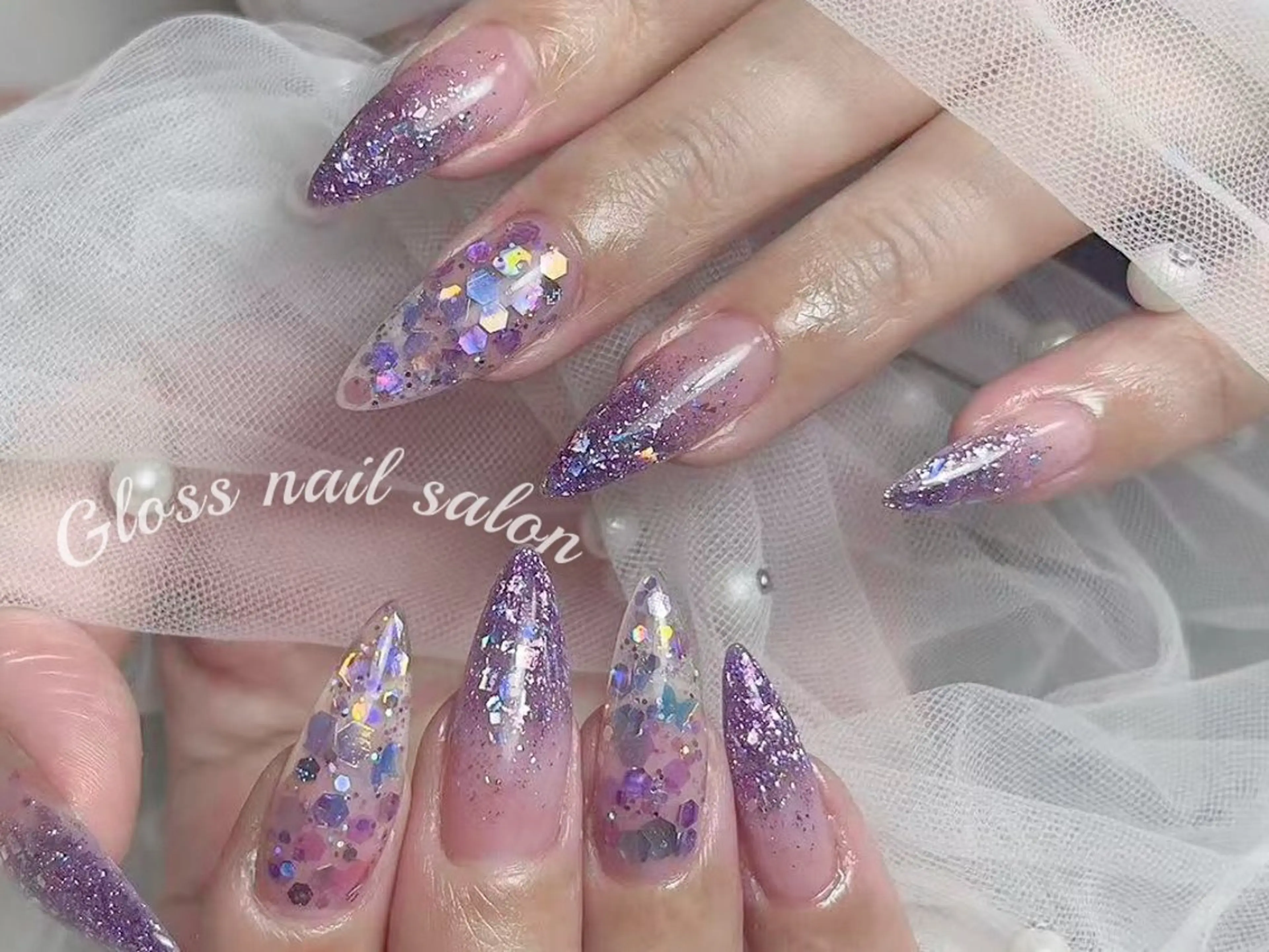 ネイル Gloss nail ジェル&長さだし専門のネイルデザイン
