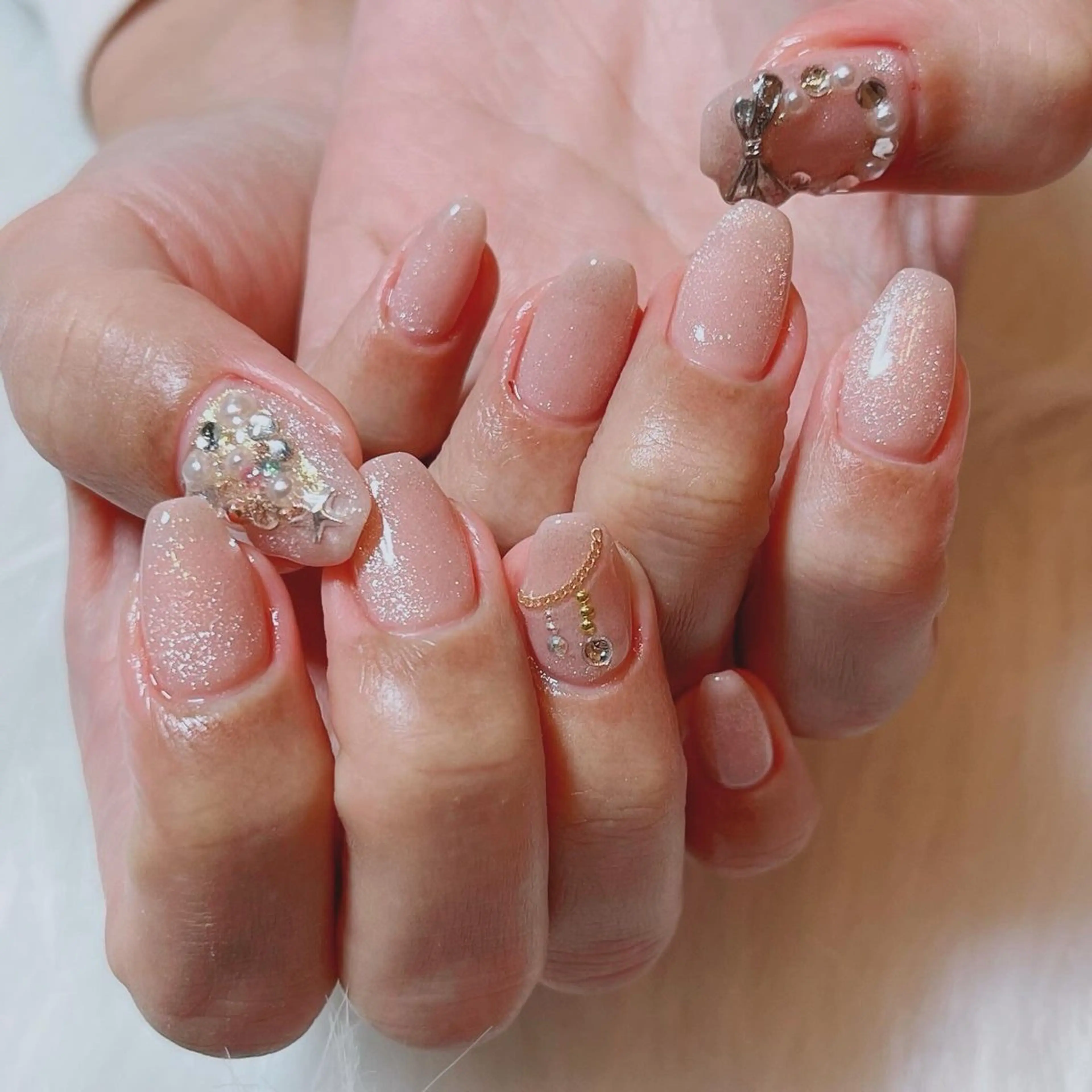 ネイル 冬ネイル クリスマス ハンドネイル ruirui.naildesign所属・RUI ☆のネイルデザイン