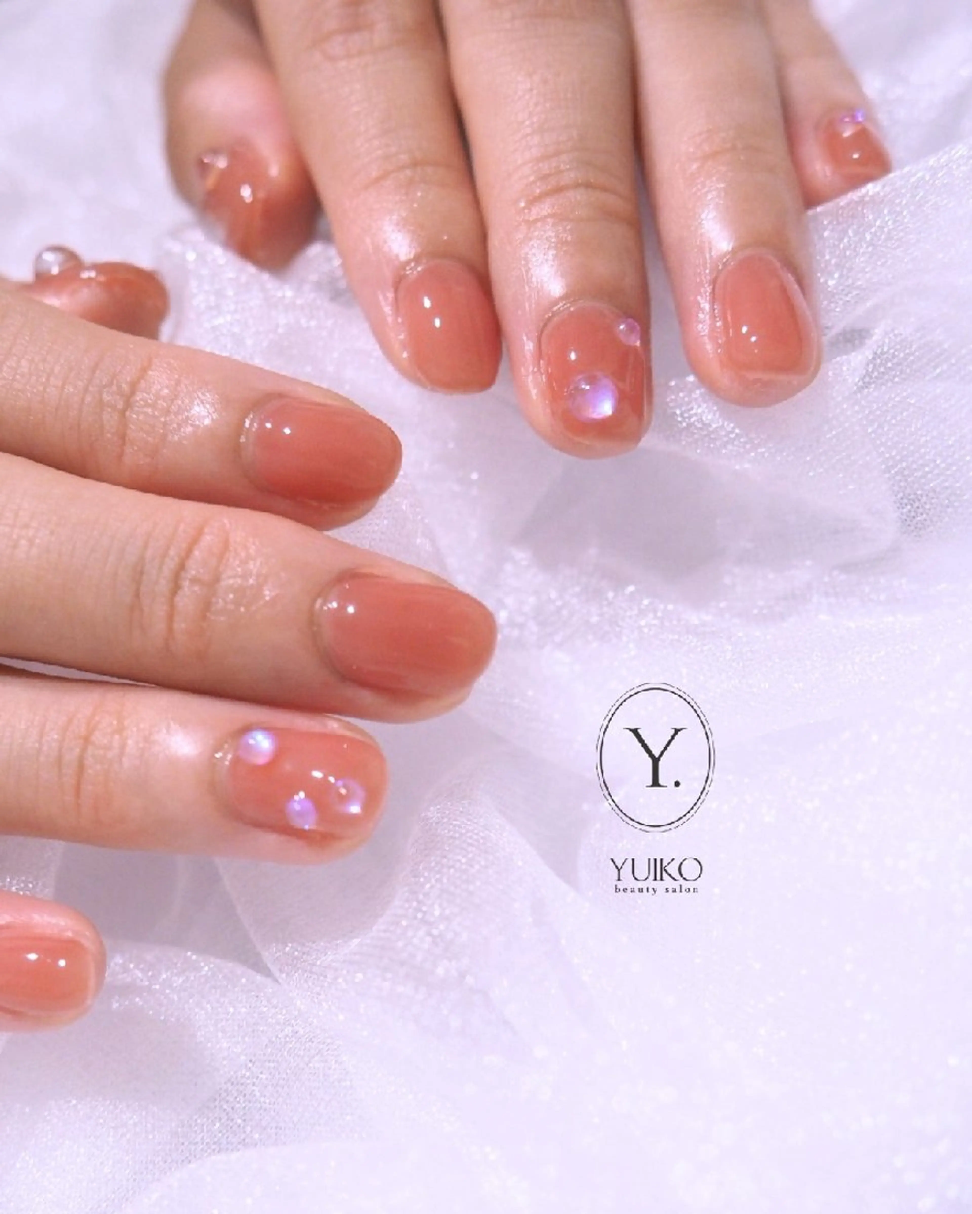 ネイル 氷ネイル・うるうるネイル ハンドネイル YUIKO _nail のネイルデザイン