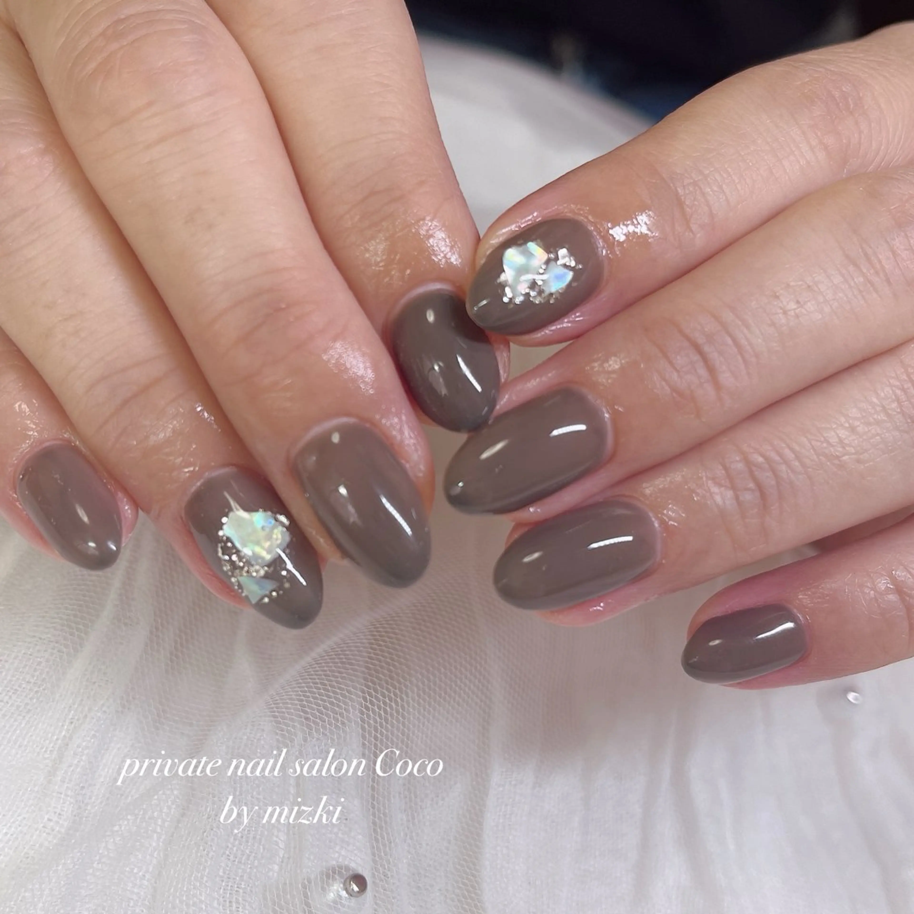 オフ込み、ハンドネイル、２本デザインの写真