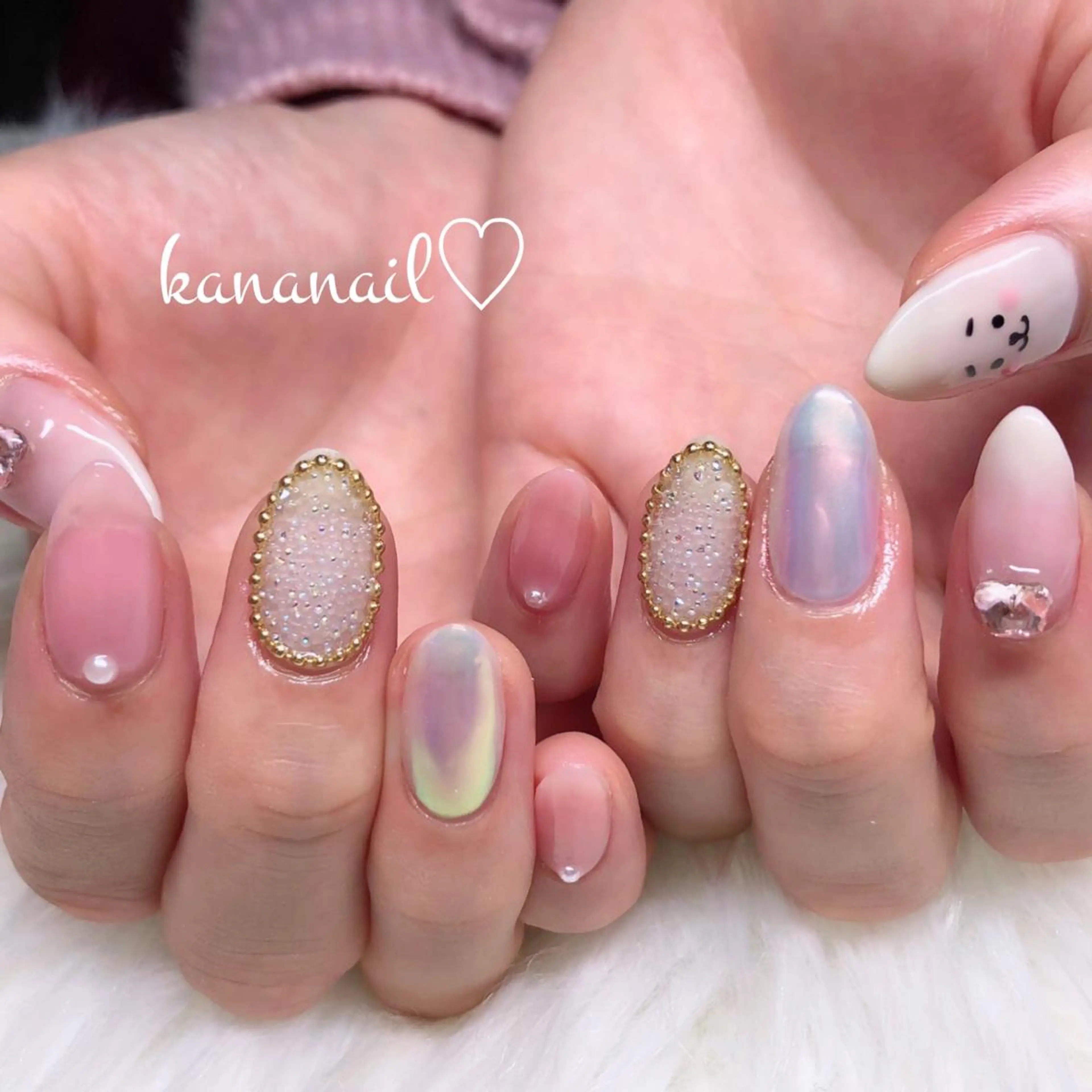 ネイル ミディアムネイル kananail ♡のネイルデザイン